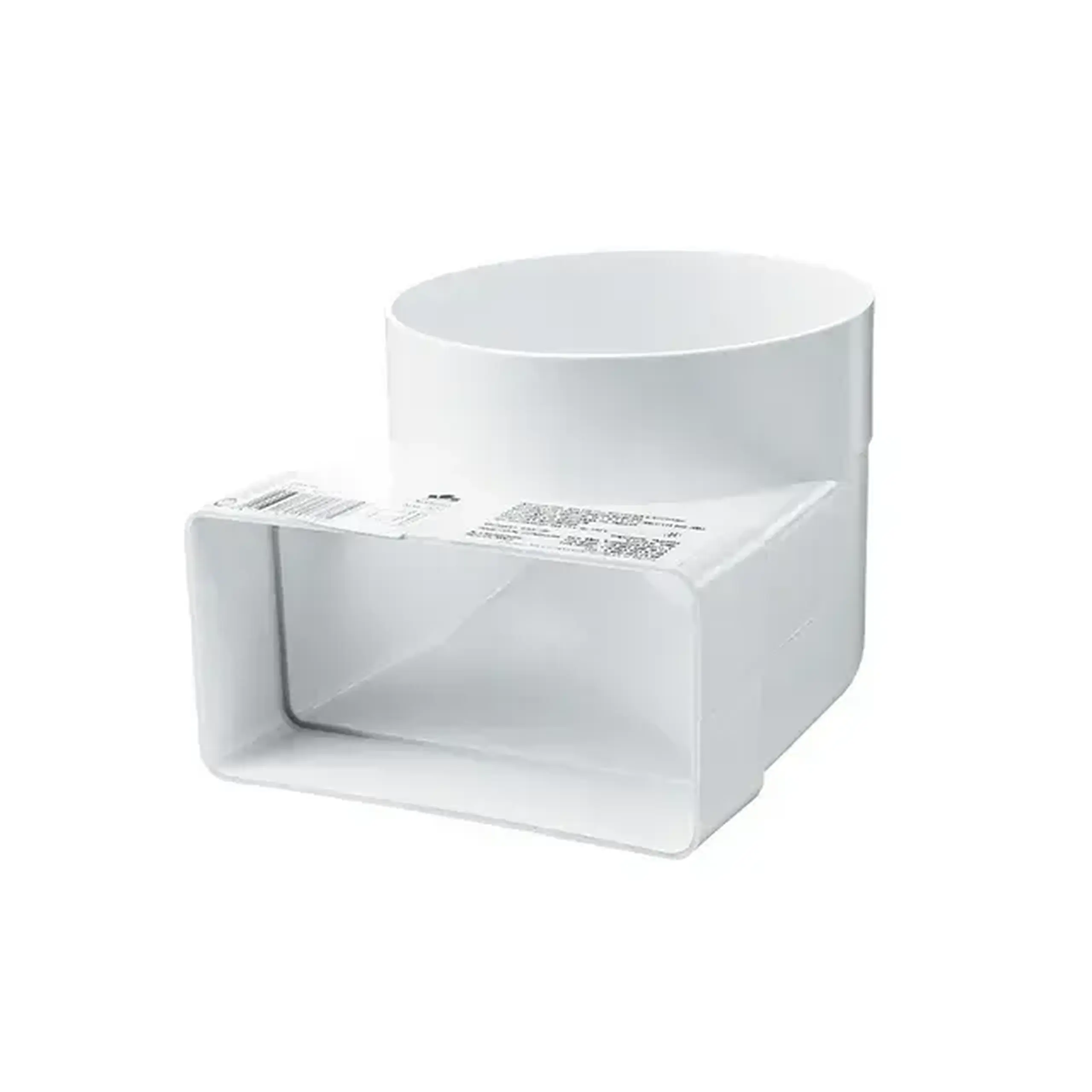 Conector de aeroduct Ventika KP55-2 55 x 110 x 66 mm plastic alb - Model KP55-8