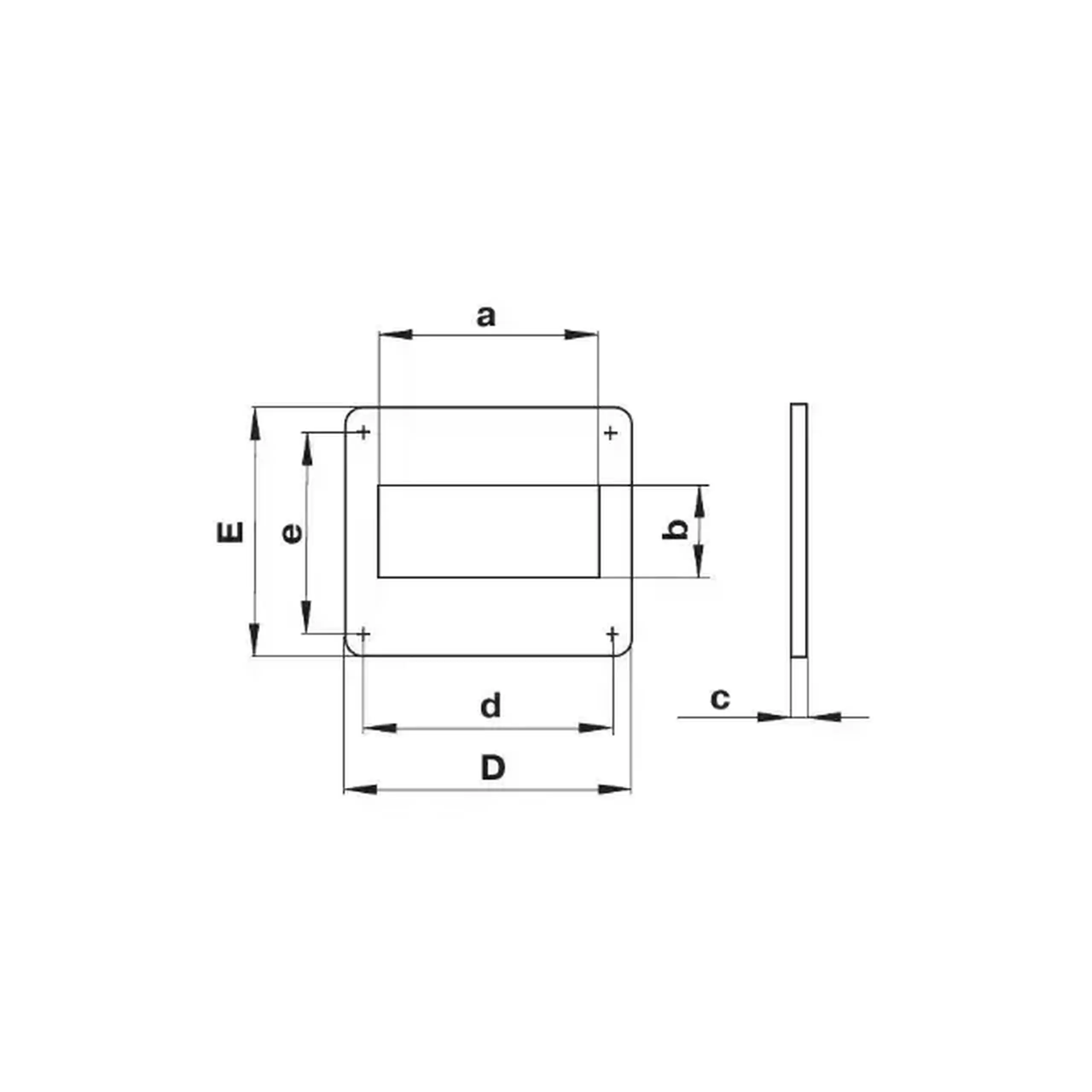 Conector de aeroduct Ventika KP55-2 55 x 110 x 66 mm plastic alb - Model KP55-9