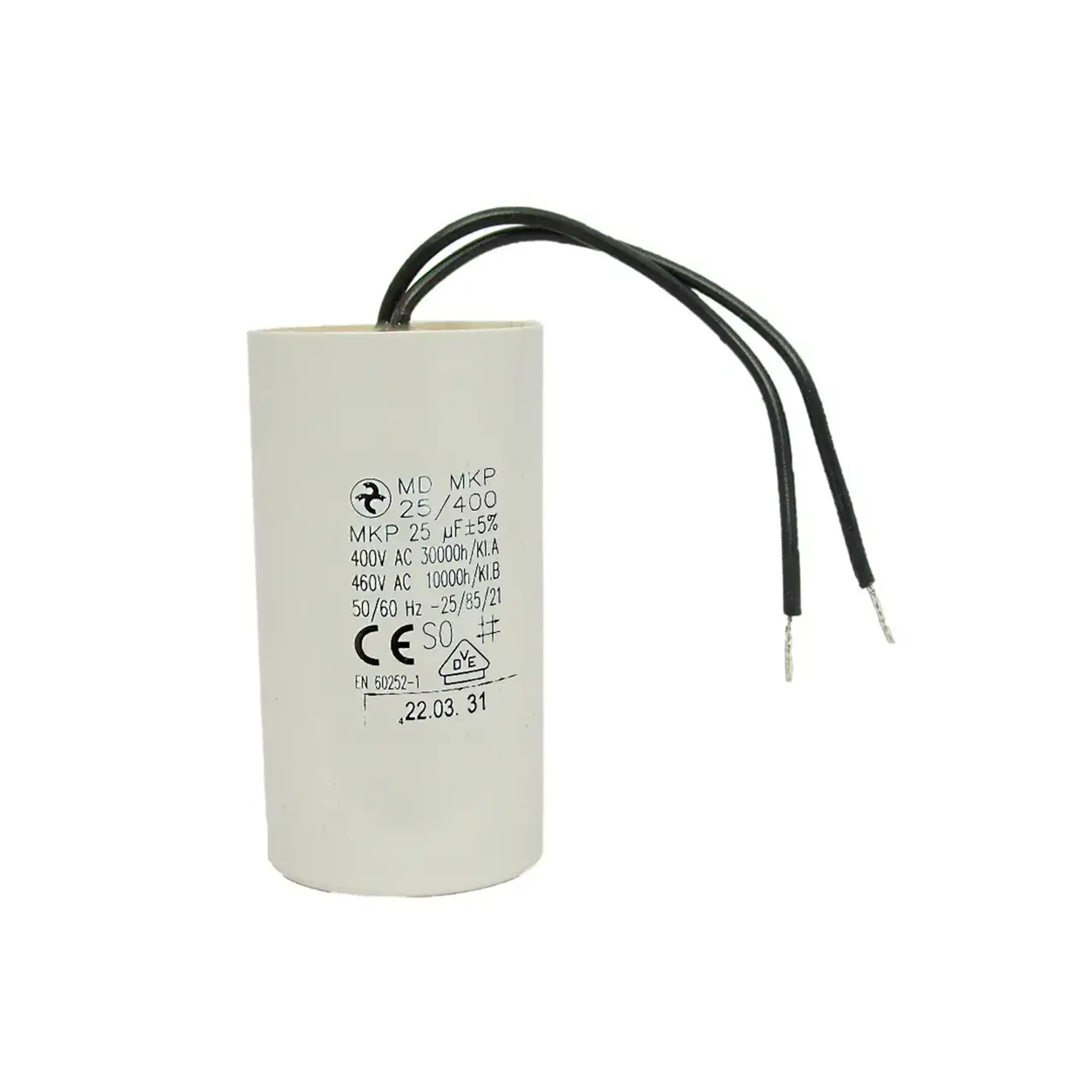 Condensator MD MKP 2 μF 400 V Hydra - Capacitate 25 μF