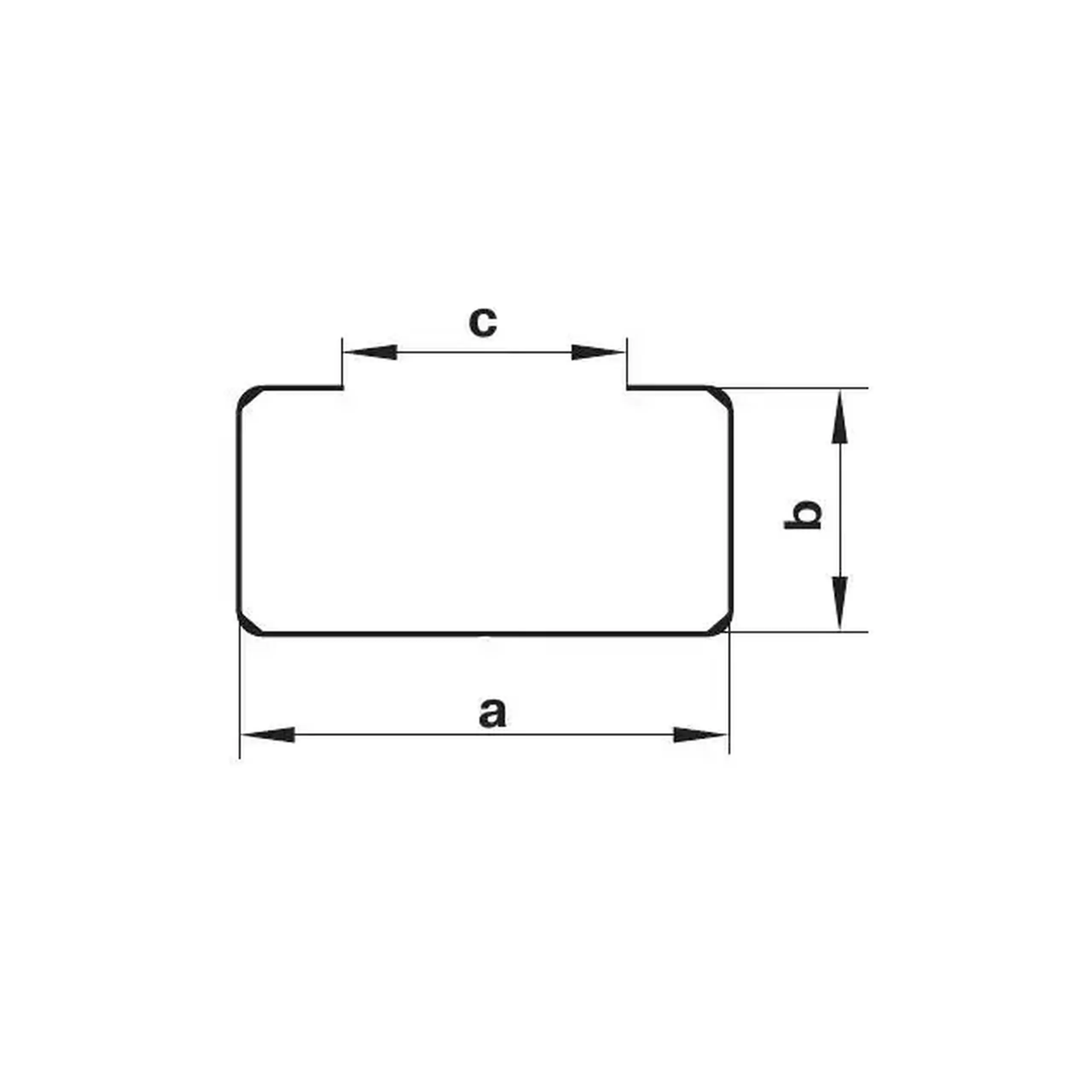 Conector de aeroduct Ventika KP60-7 204 x 60 x 169 mm plastic alb