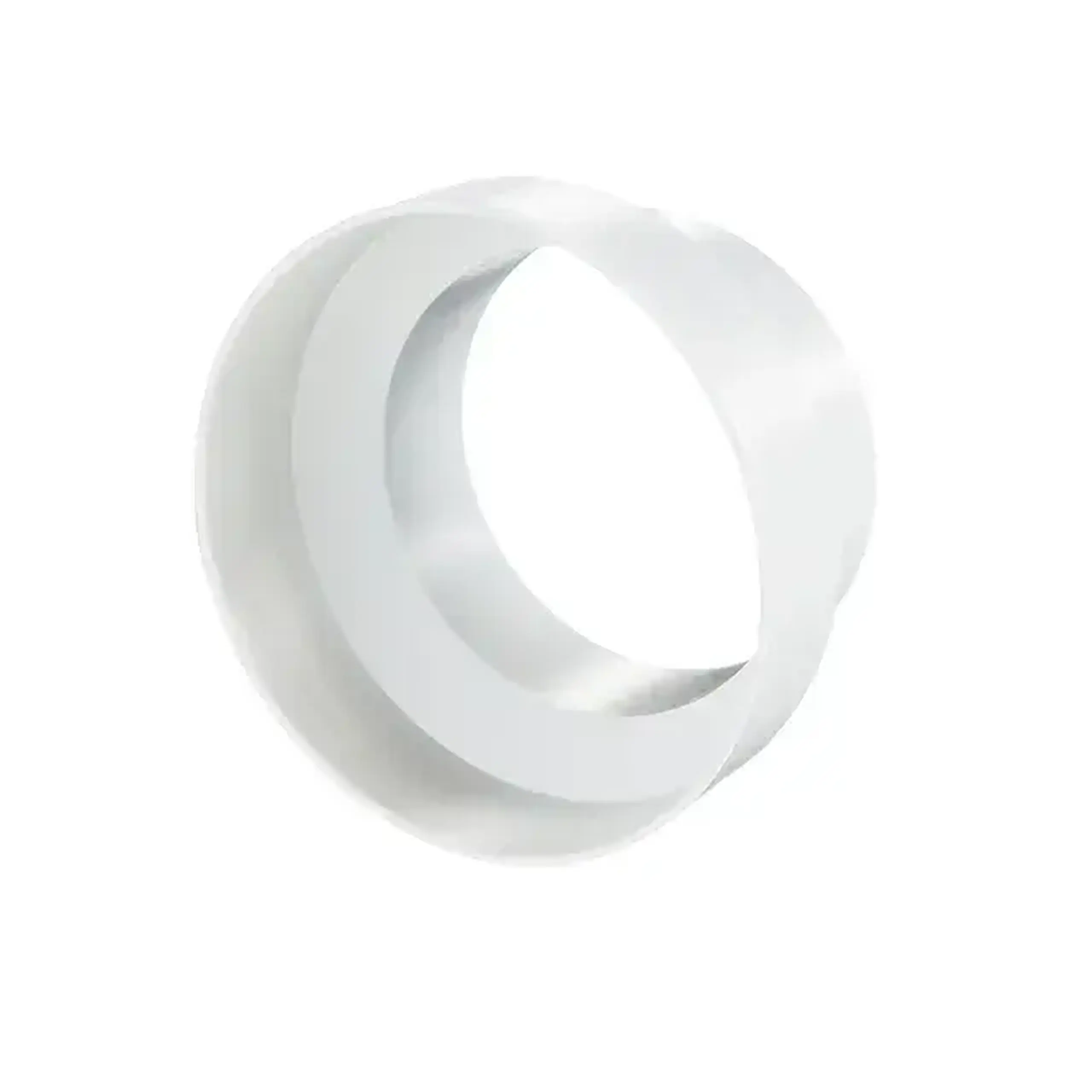 Conector de aeroduct Ventika RD119 60 x 125 mm plastic alb
