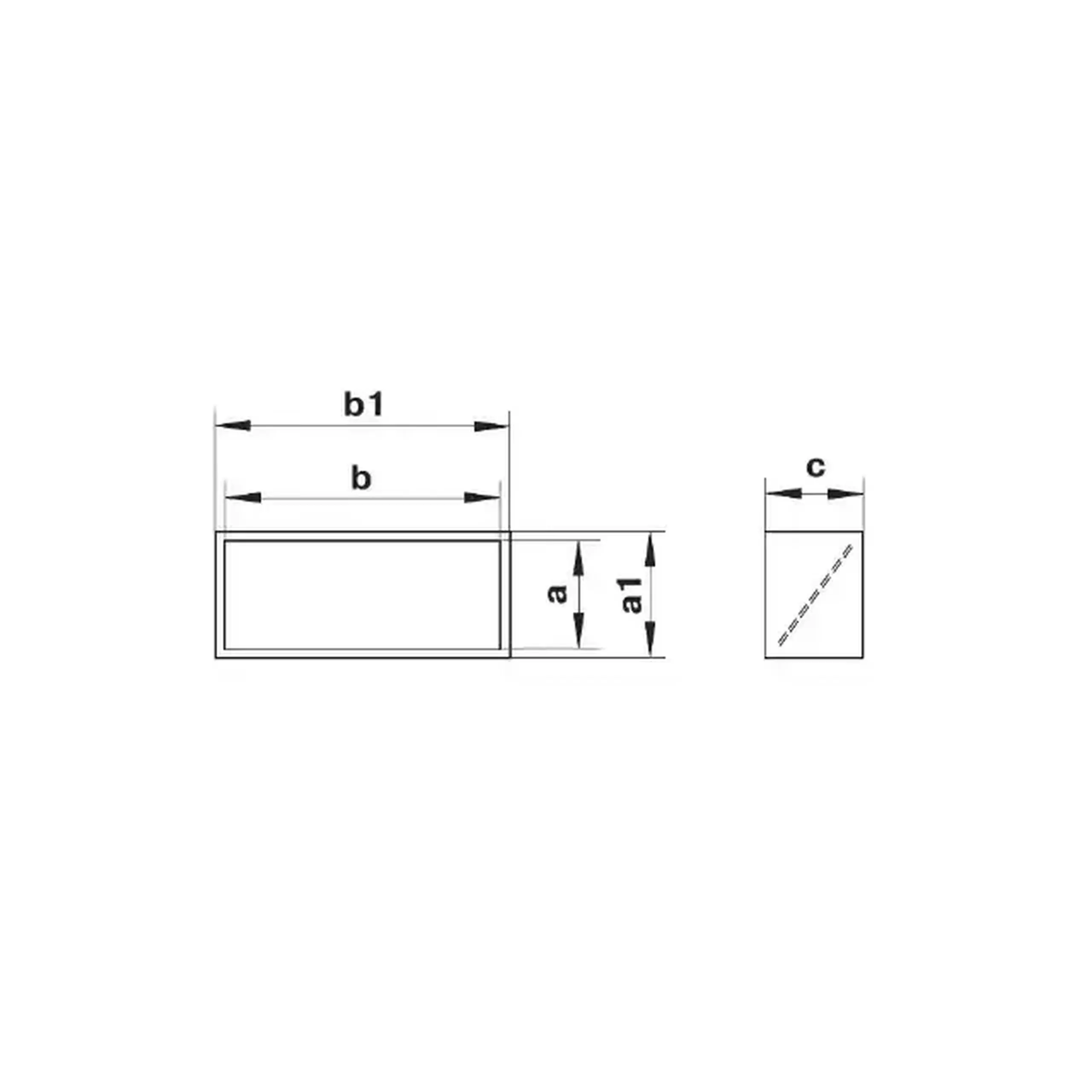 Conector de aeroduct Ventika KO55-22 55 x 110 x 66 mm plastic alb