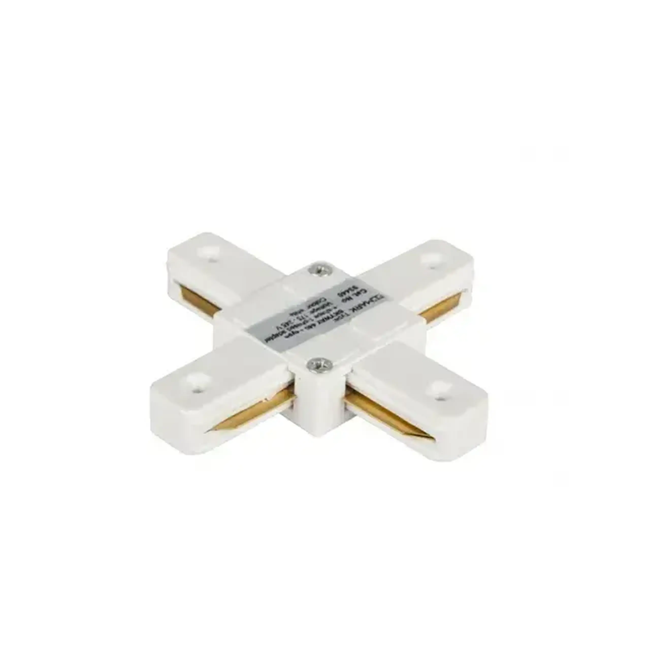 Conector pentru șină TRACKLIGHT 220 V alb Elmos - Tip X