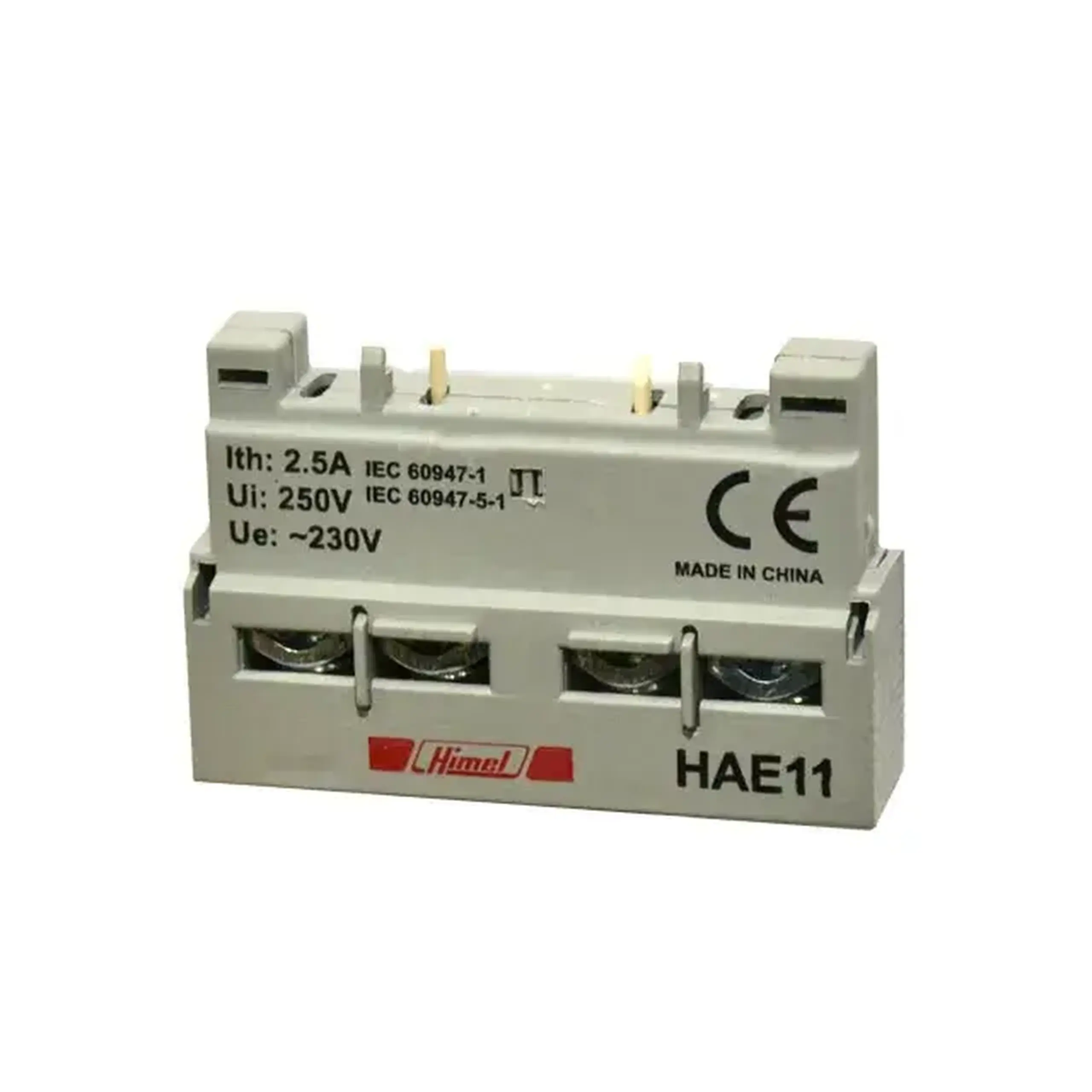 Contact auxiliar frontal Himel HDP6 1NC+1NO 230 V