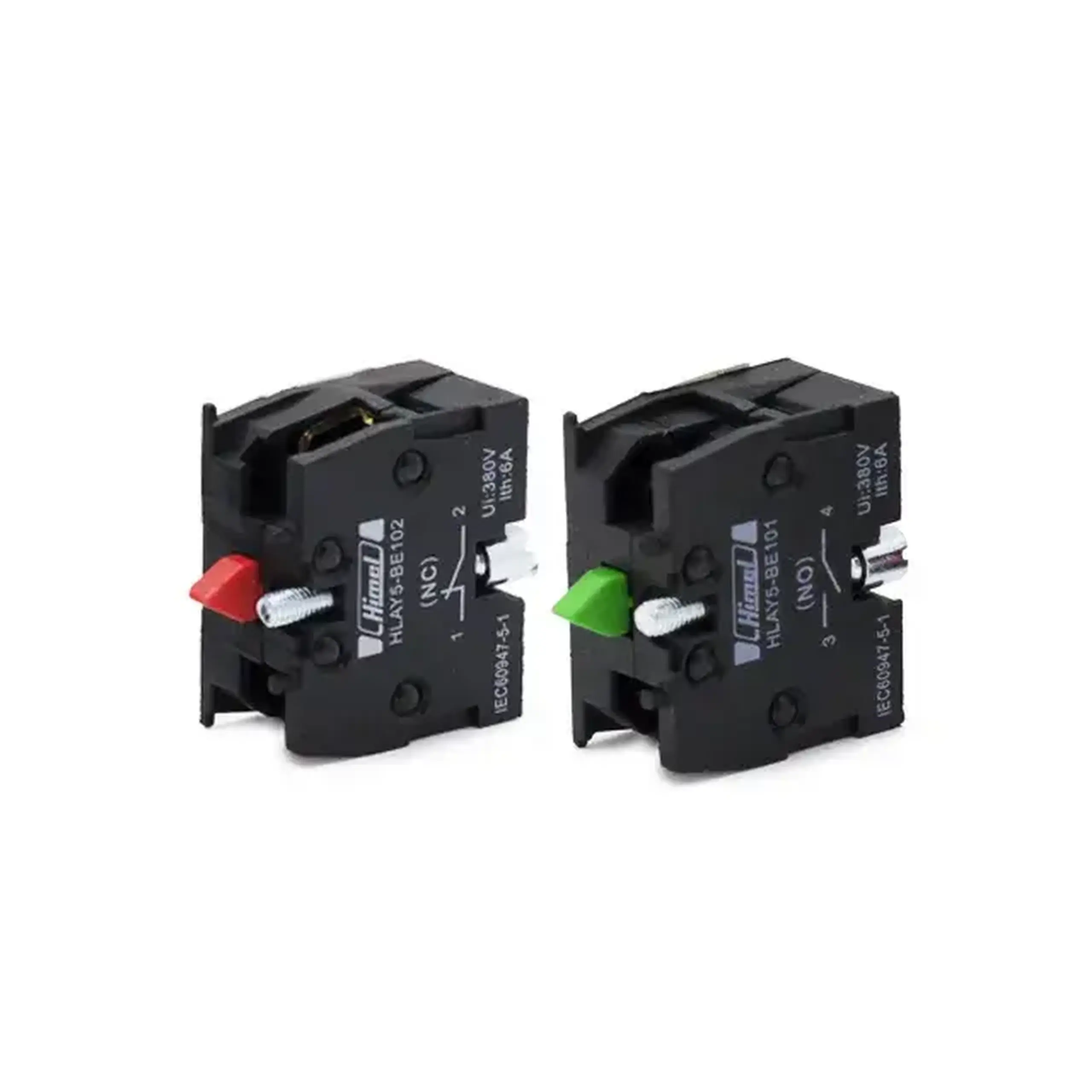 Contact auxiliar Himel HLAY5BE105 380 V 6 A IP20 negru