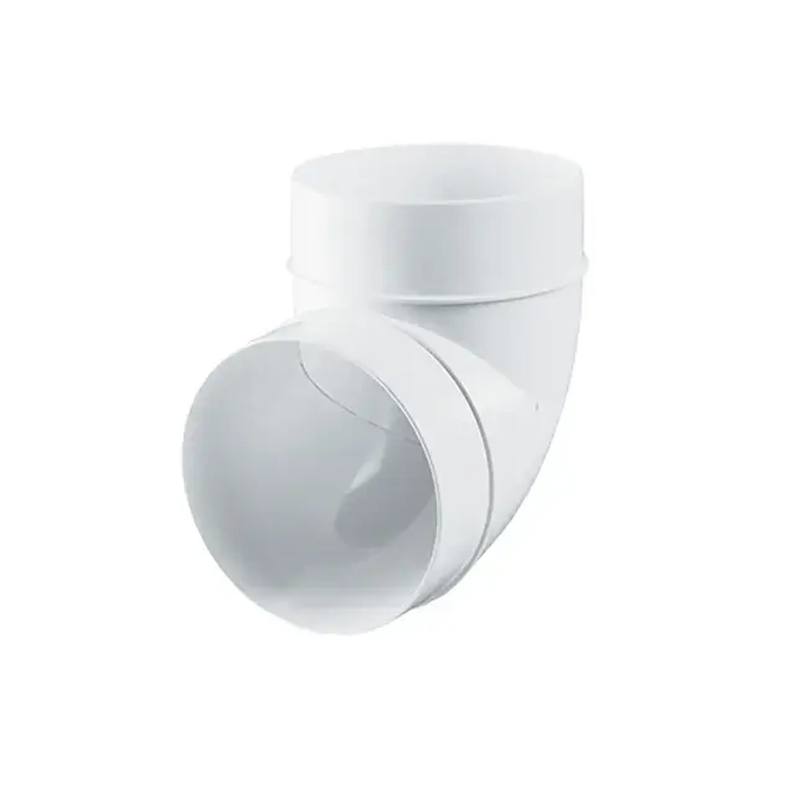 Conector de aeroduct KO125-90 164 x 30 x 125 mm Plastic Alb Ventika
