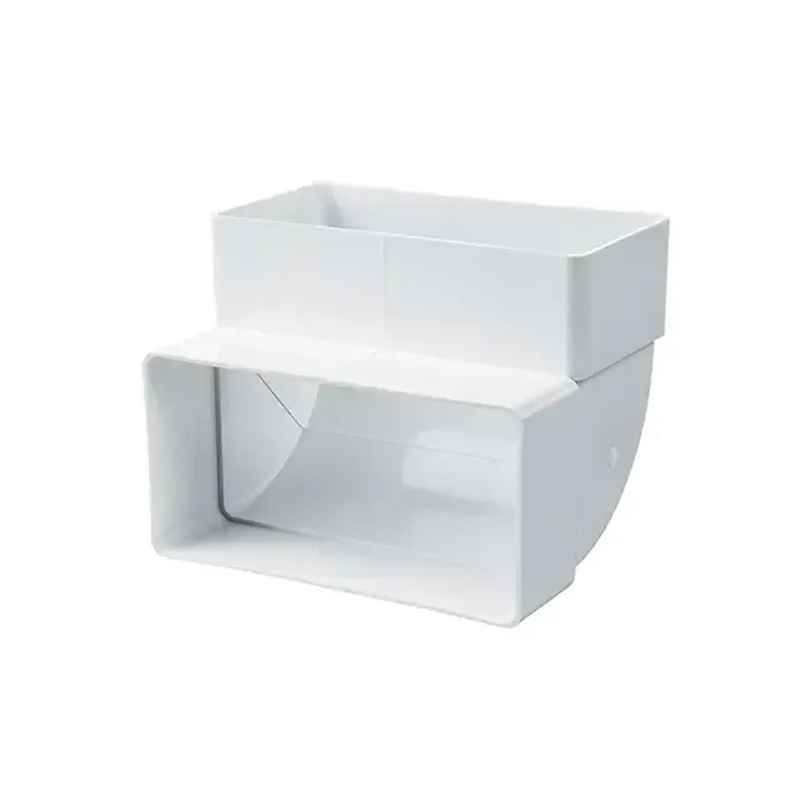 Conector de aeroduct KO55-5 55 x 110 mm Plastic Alb Ventika
