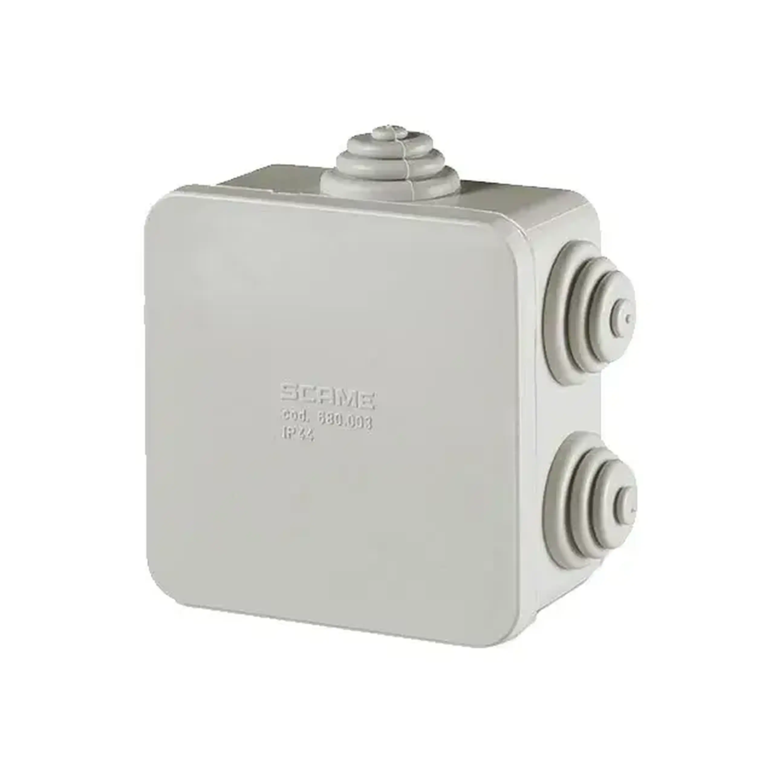 Cutie de distribuție 80 x 80 x 40 mm Plastic SCABOX Scame
