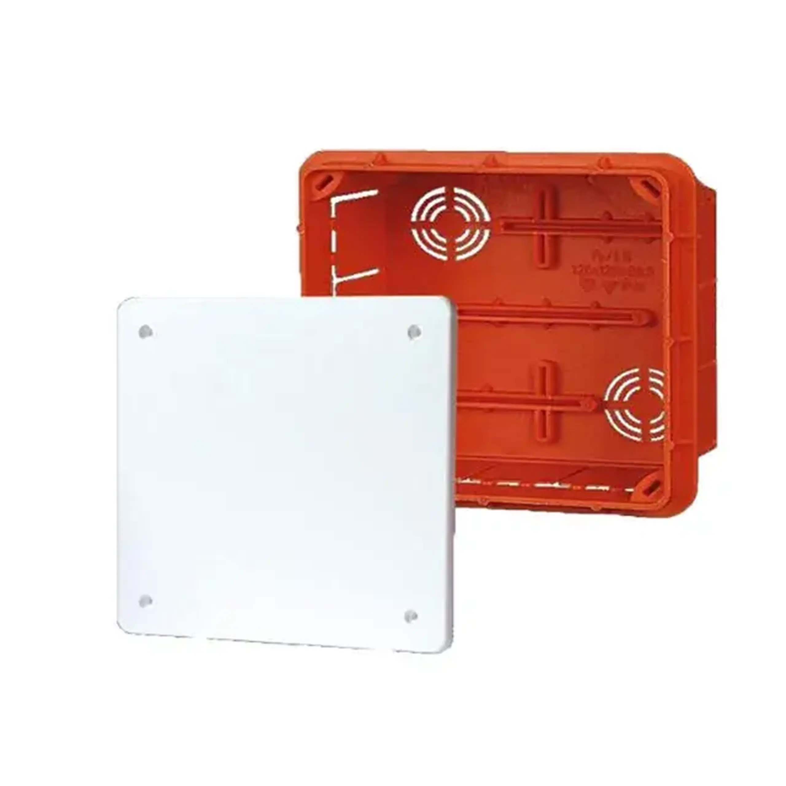 Cutie de distribuție 92 x 92 x 45 mm Plastic WBOX Scame - Dimensiuni (L x W x H x Ø) 118 x 96 x 50 mm