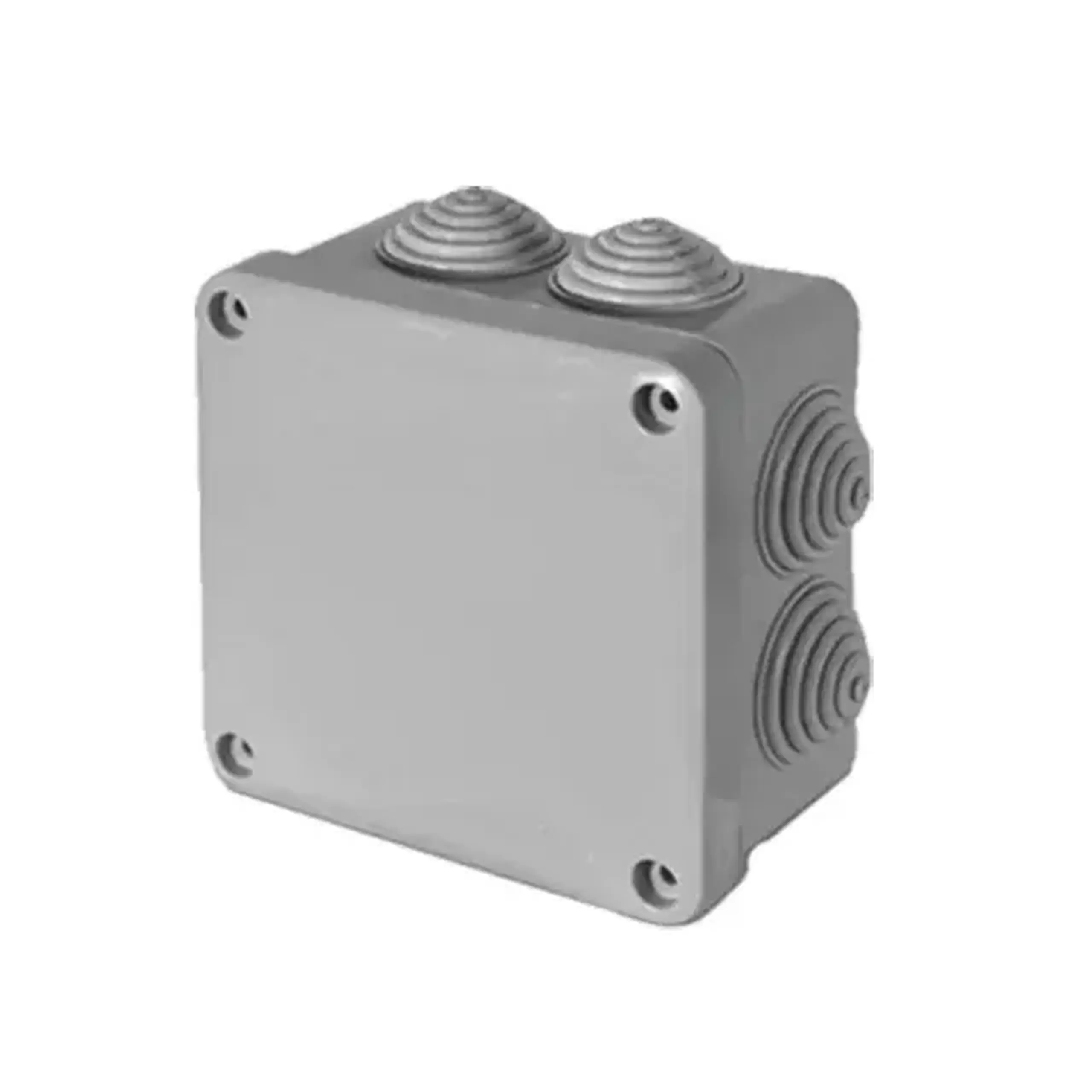 Cutie de distribuție 80 x 80 x 40 mm Plastic Courbi - Dimensiuni (L x W x H x Ø) 105 x 105 x 50 mm