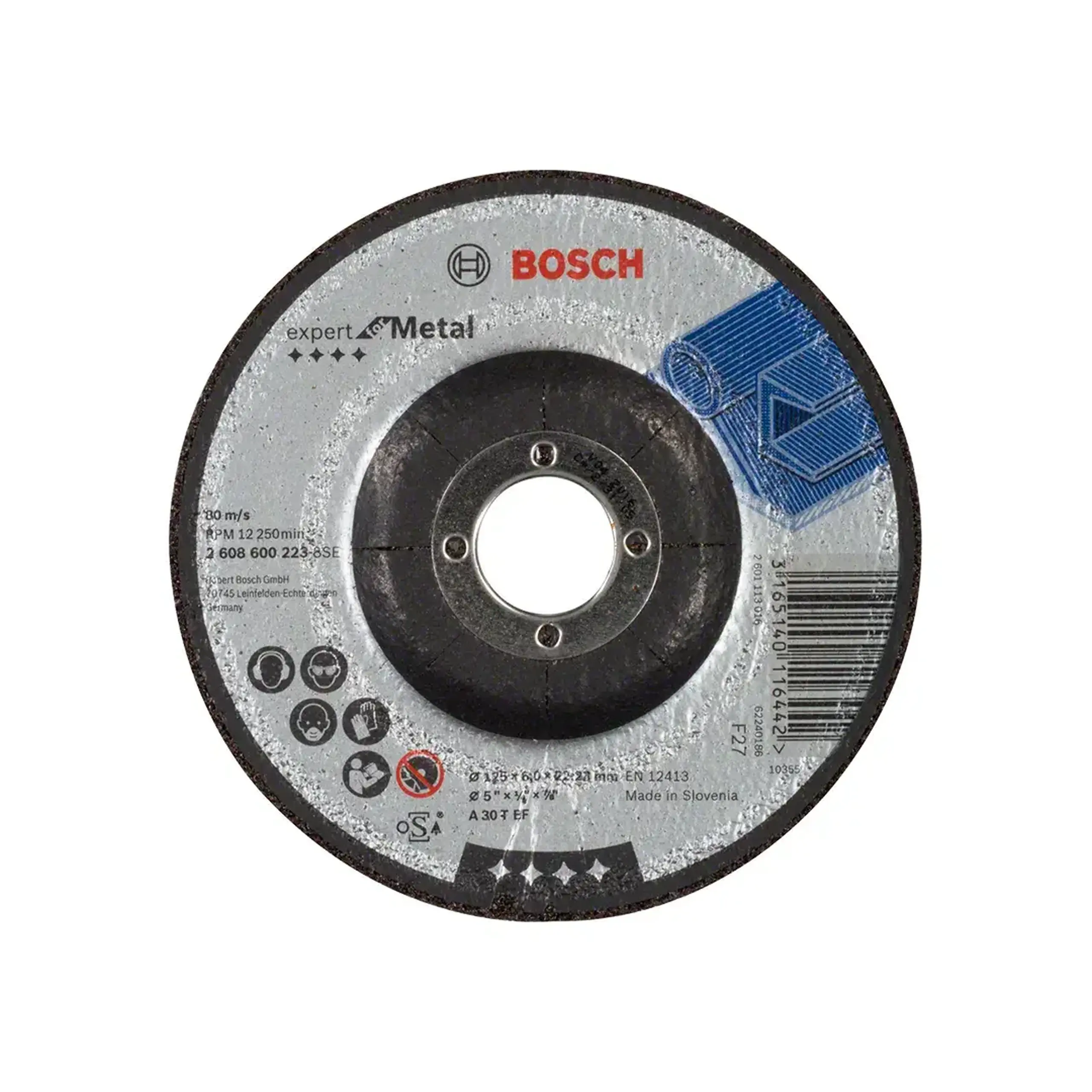 Disc de degrosare pentru metal 125 * 22.23 mm Bosch