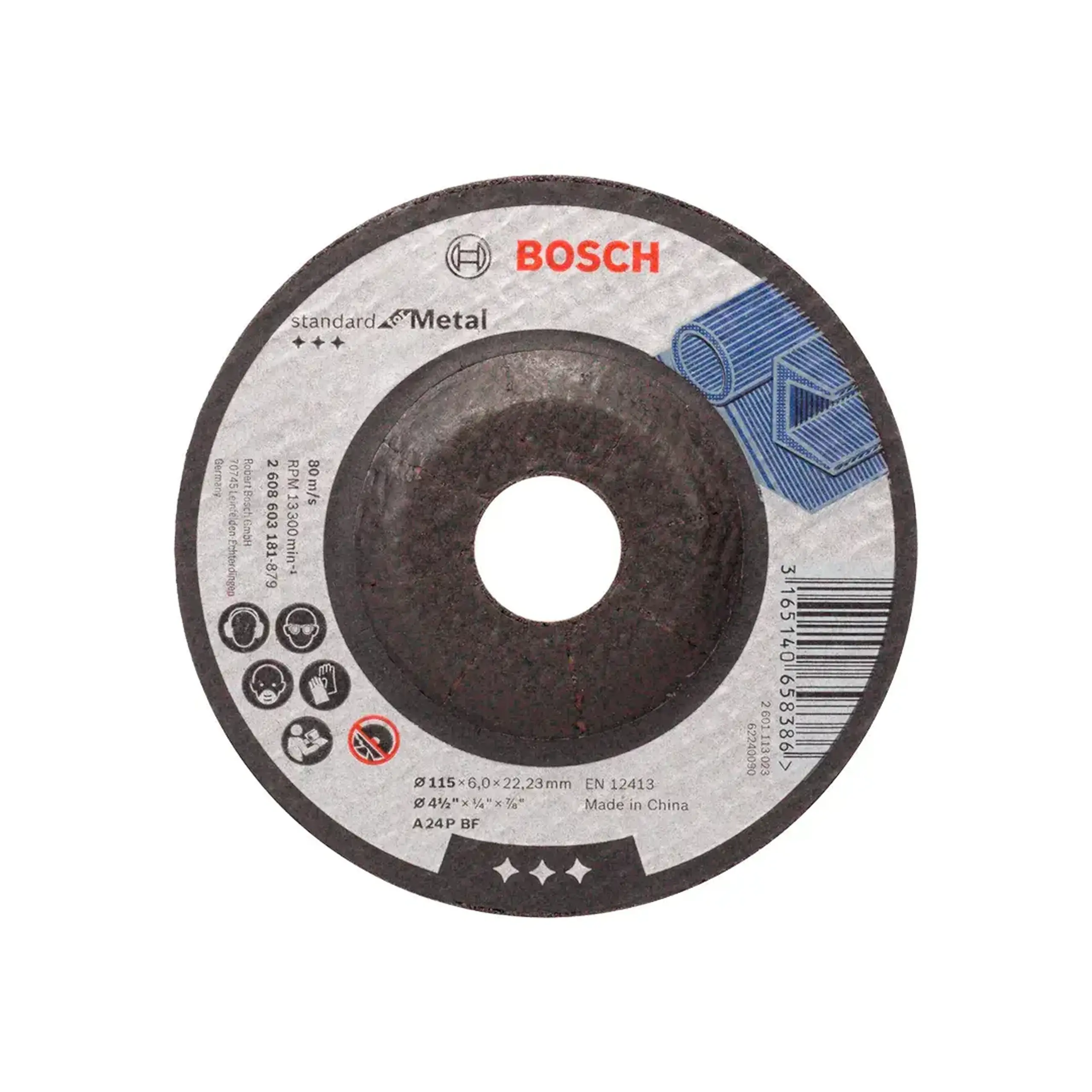 Disc de degrosare pentru metal STANDART 115 * 22.23 mm Bosch - Diametru 115 *