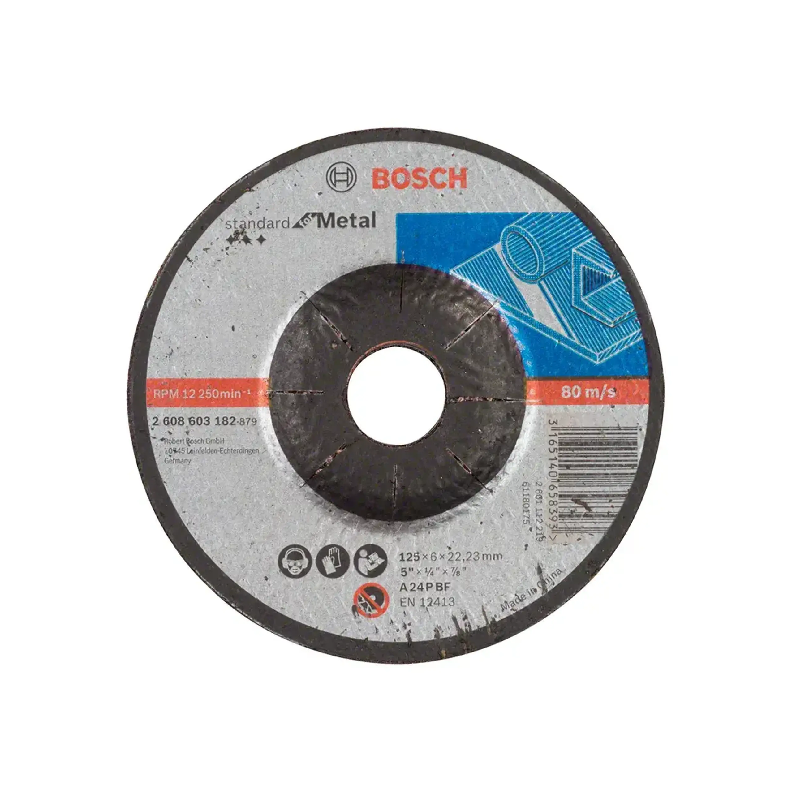 Disc de degrosare pentru metal STANDART 115 * 22.23 mm Bosch - Diametru 125 *