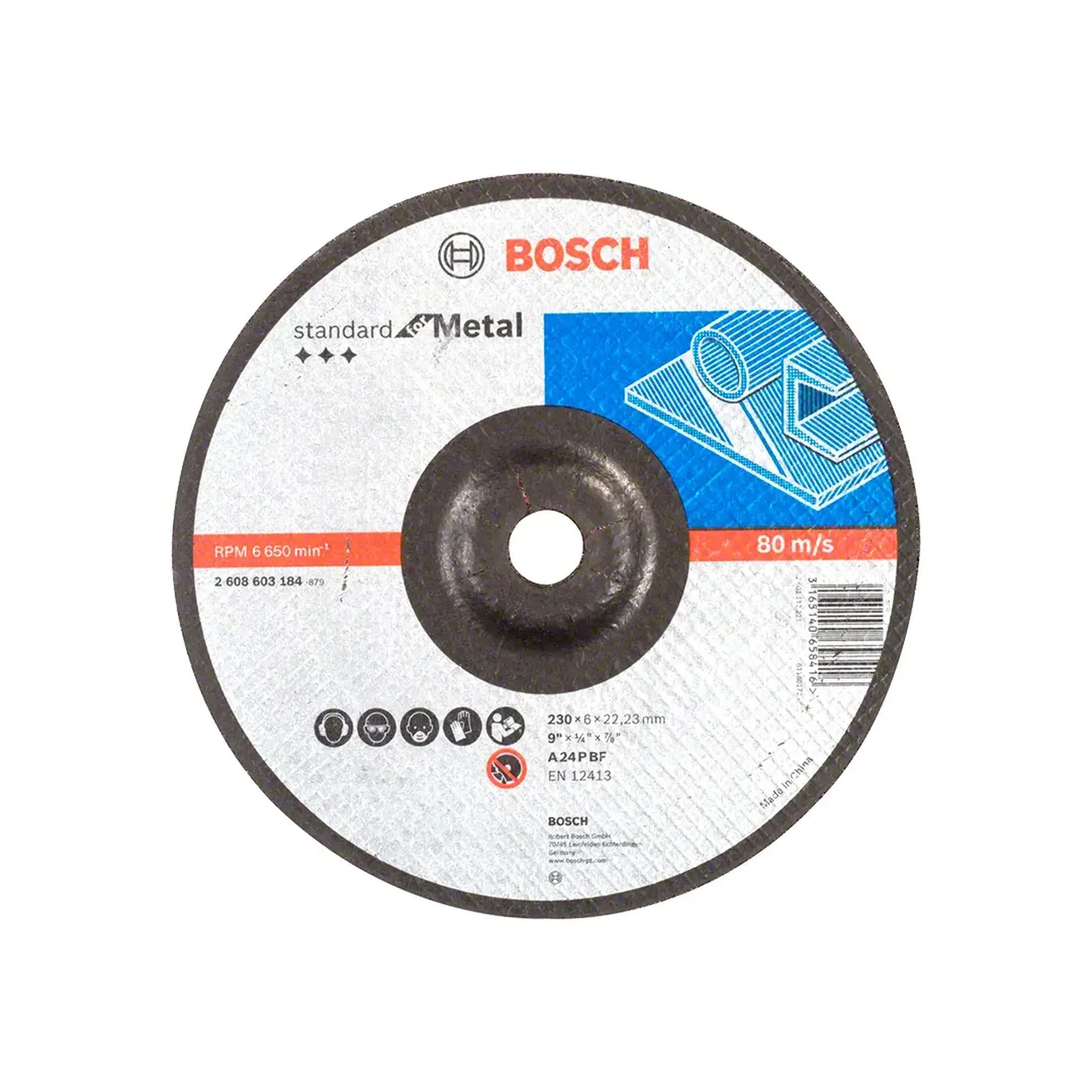 Disc de degrosare pentru metal STANDART 115 * 22.23 mm Bosch - Diametru 230 *