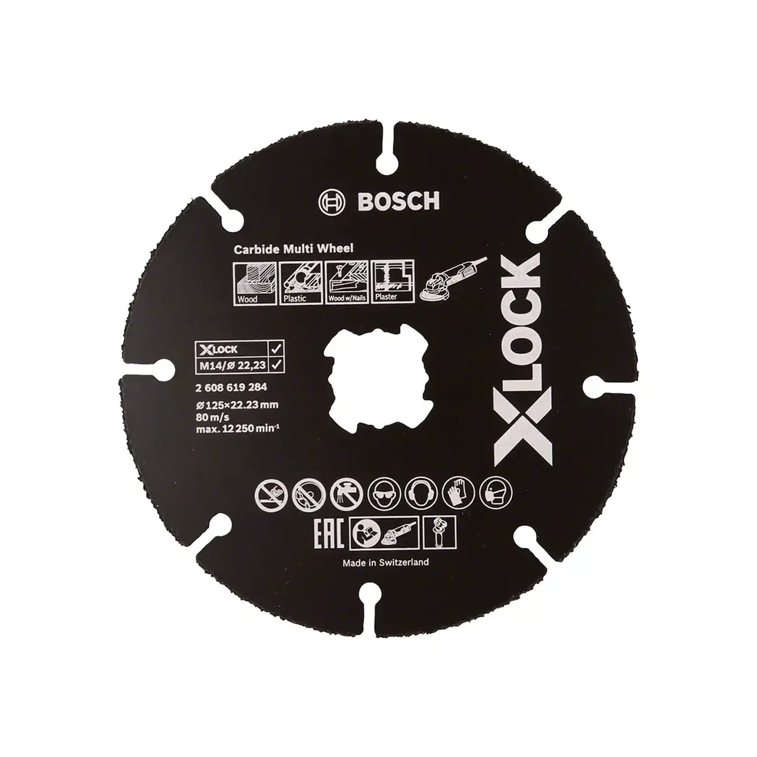 Disc de tăiat X-Lock 115 * 22.23 mm Bosch - pentru aluminiu, lemn, plastic 125 *