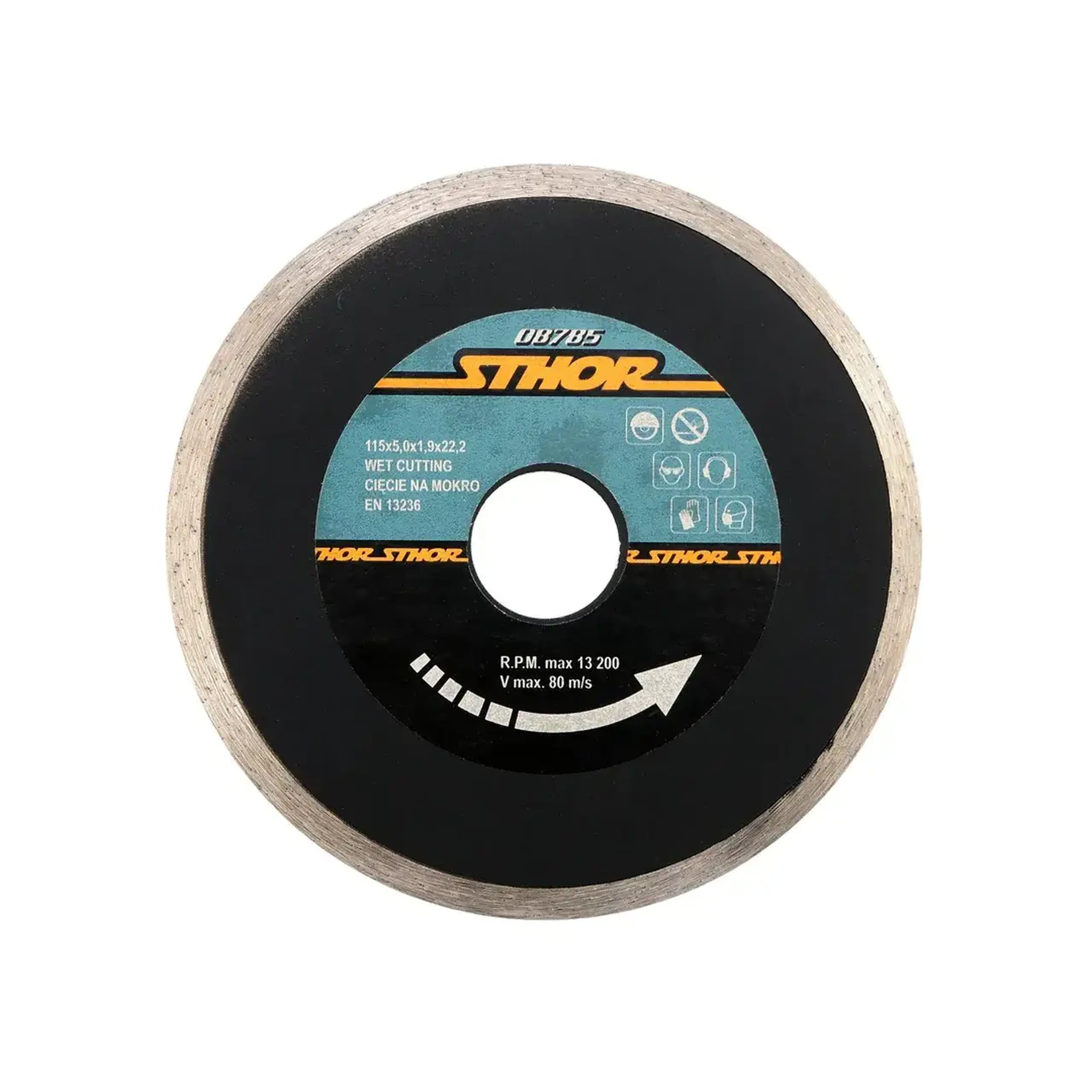 Disc diamantat pentru ceramică 115 * 22.2 mm Sthor - Diametru 115 *