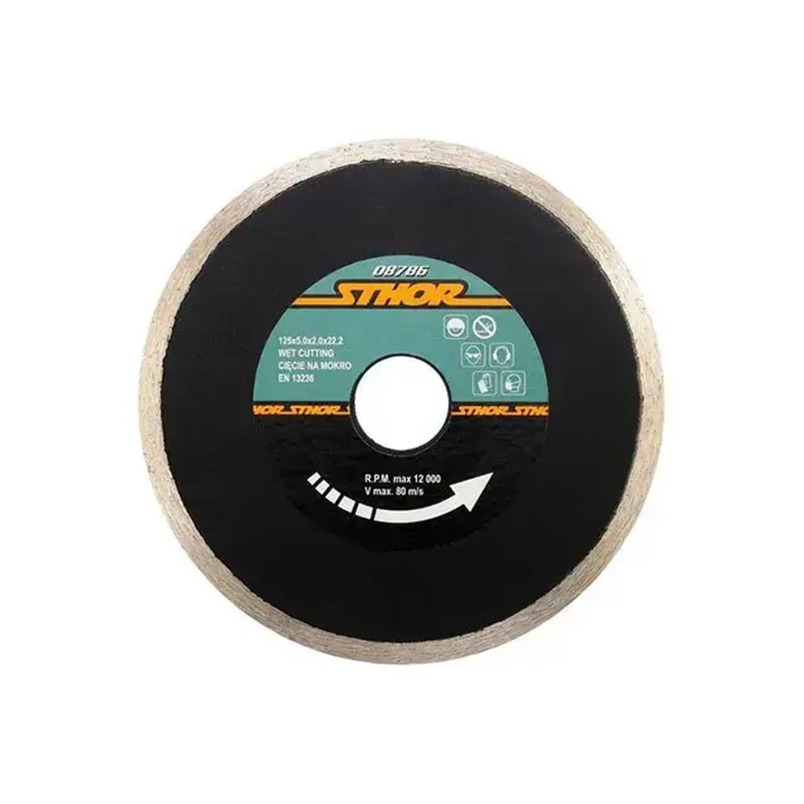 Disc diamantat pentru ceramică 115 * 22.2 mm Sthor - Diametru 125 *