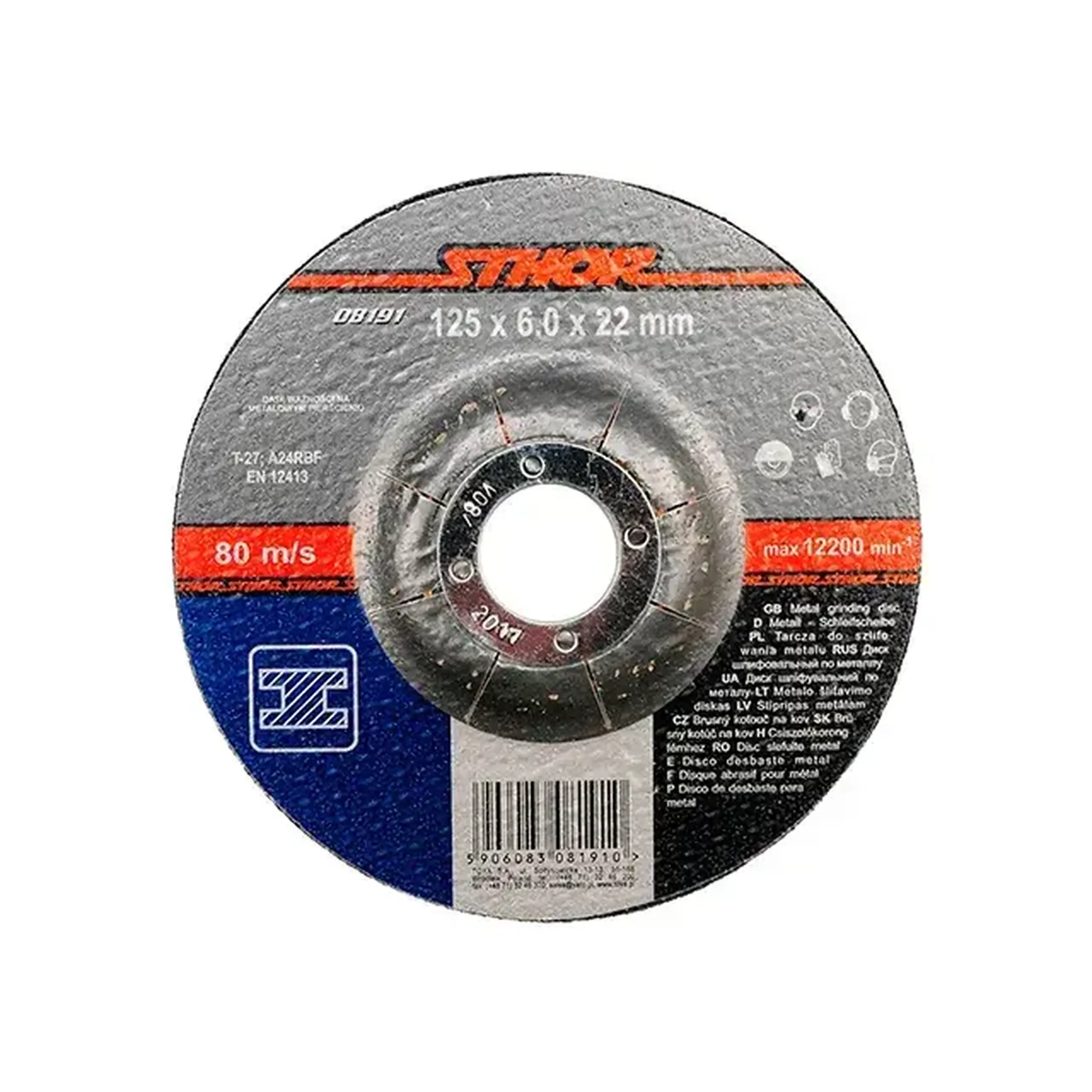 Disc abraziv 125 * 22 mm Sthor - Diametru 125 *