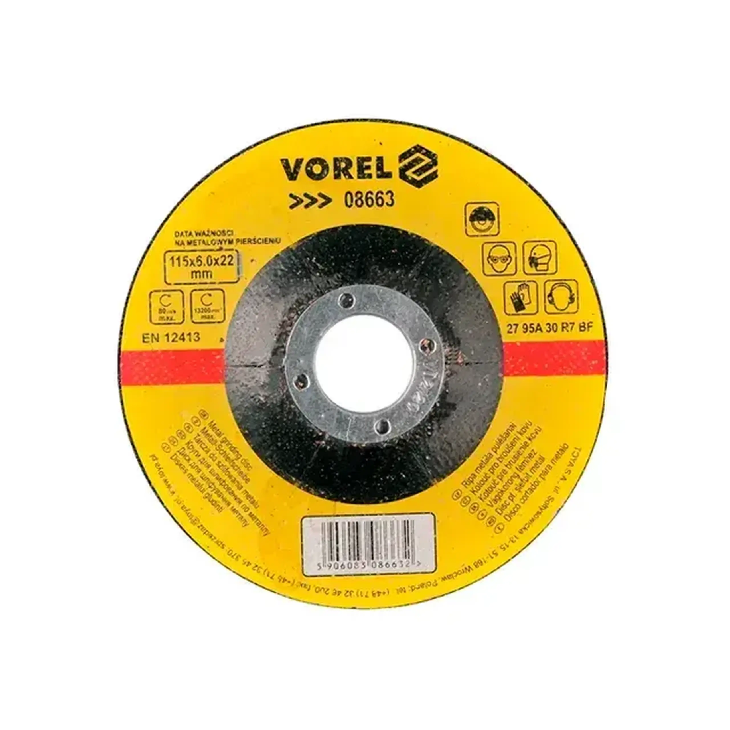 Disc abraziv pentru beton 125 * 22 mm Vorel