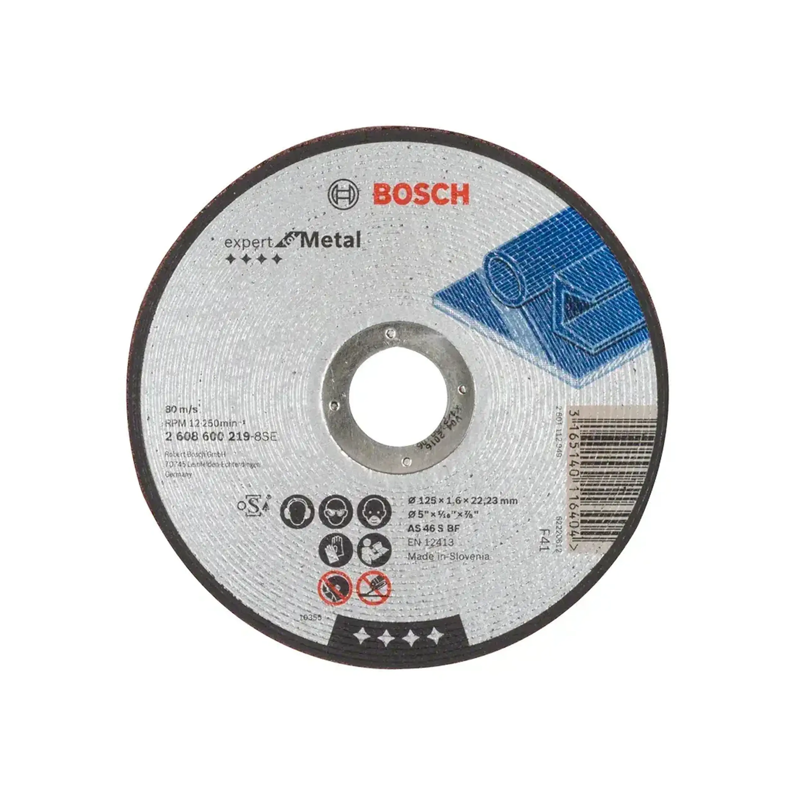 Disc de tăiat pentru metal 125 * 22.23 mm Bosch