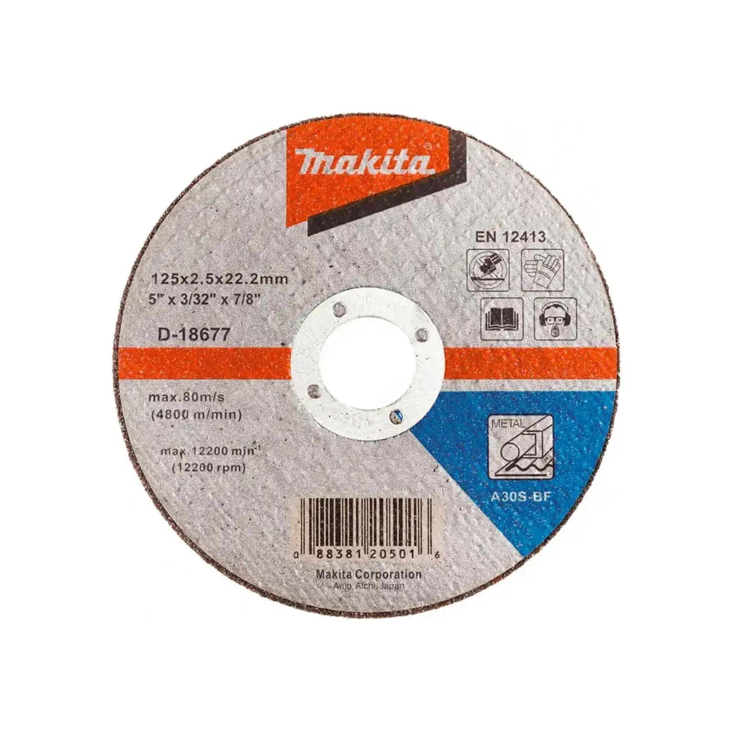 Disc de tăiat pentru metal 125 * 22.2 mm Makita