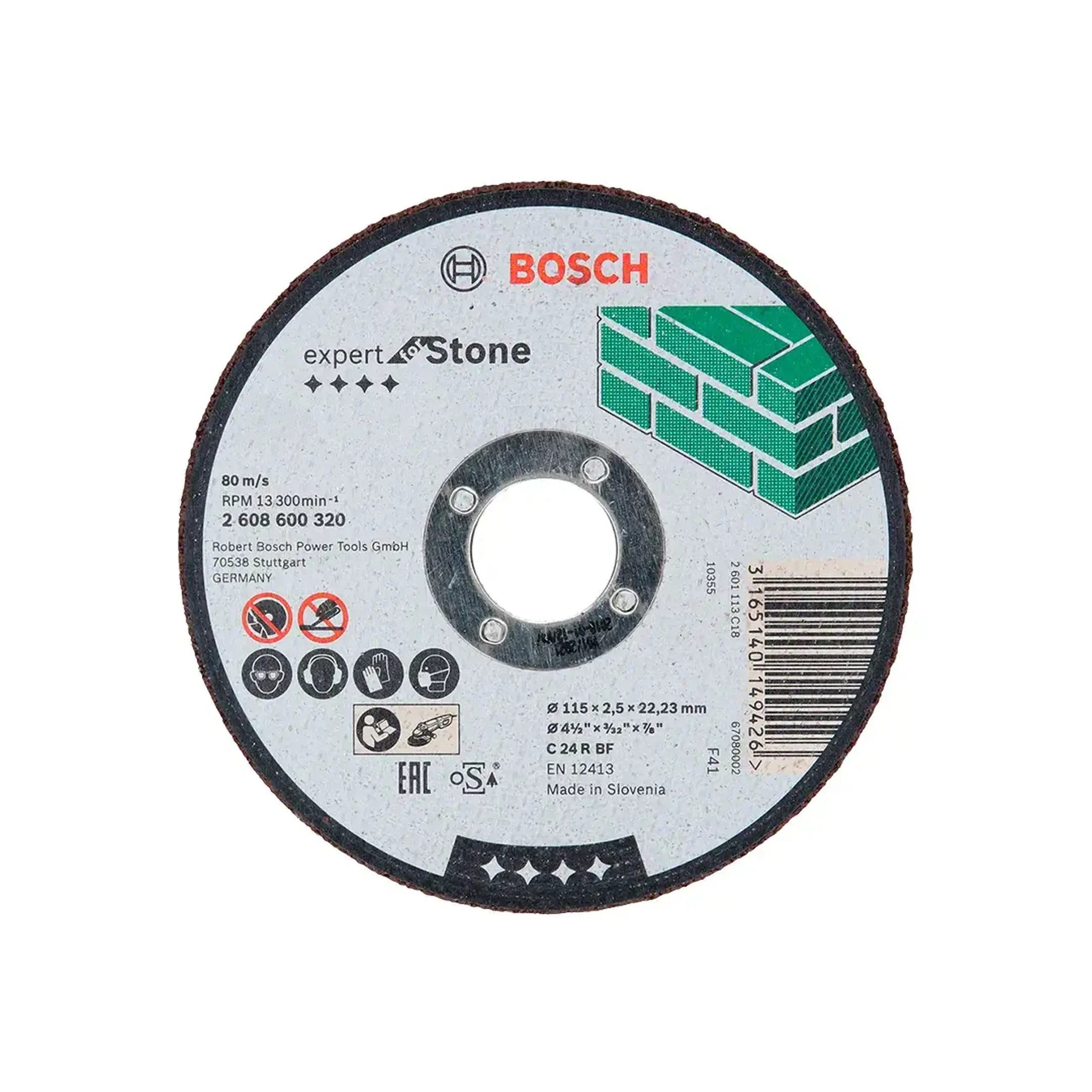 Disc de tăiat pentru piatră 115 * 22.23 mm Bosch
