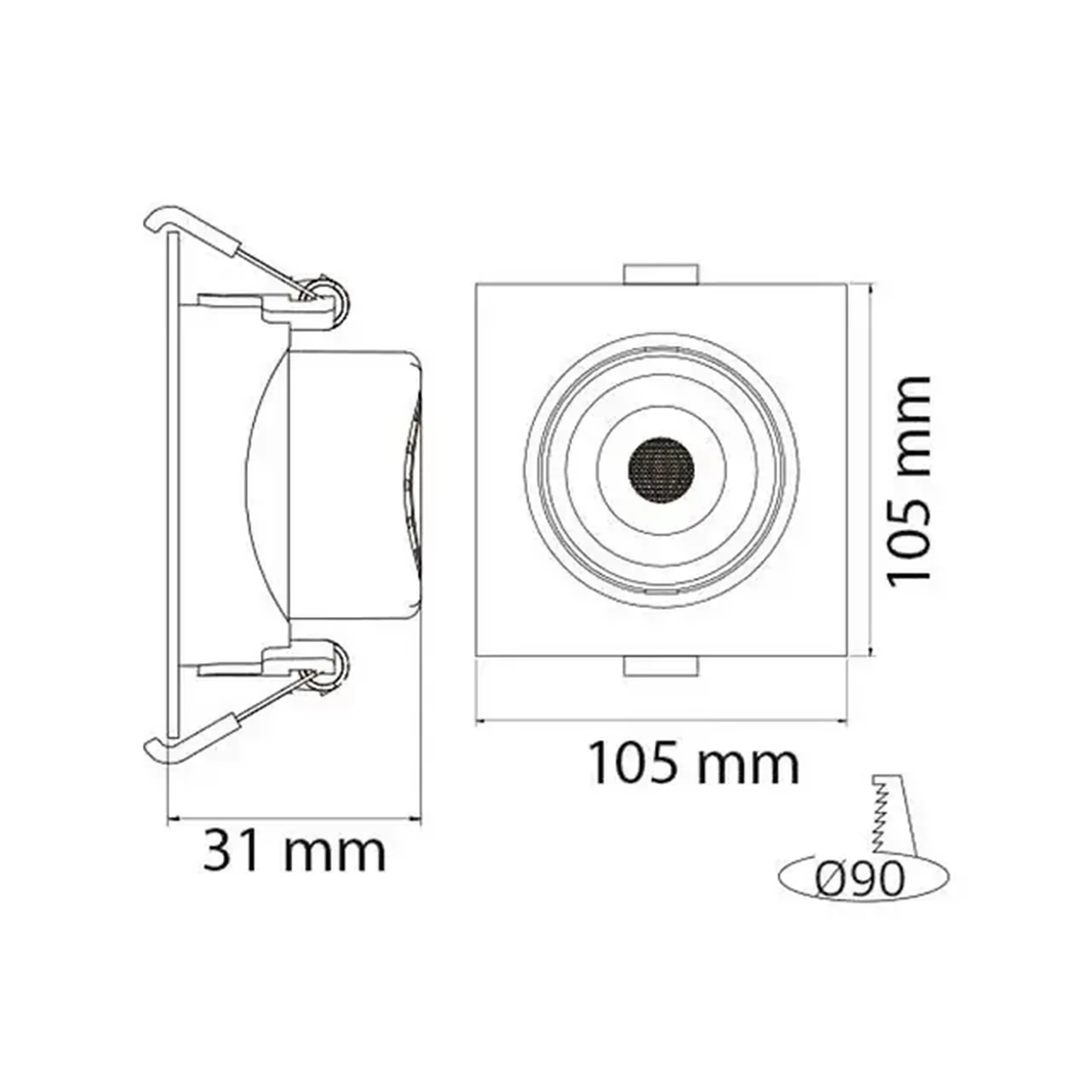 Felinar LED MAYA-5 5 W SMD 6400 K 220 - 240 V IP20 Horoz - Model MAYA-9