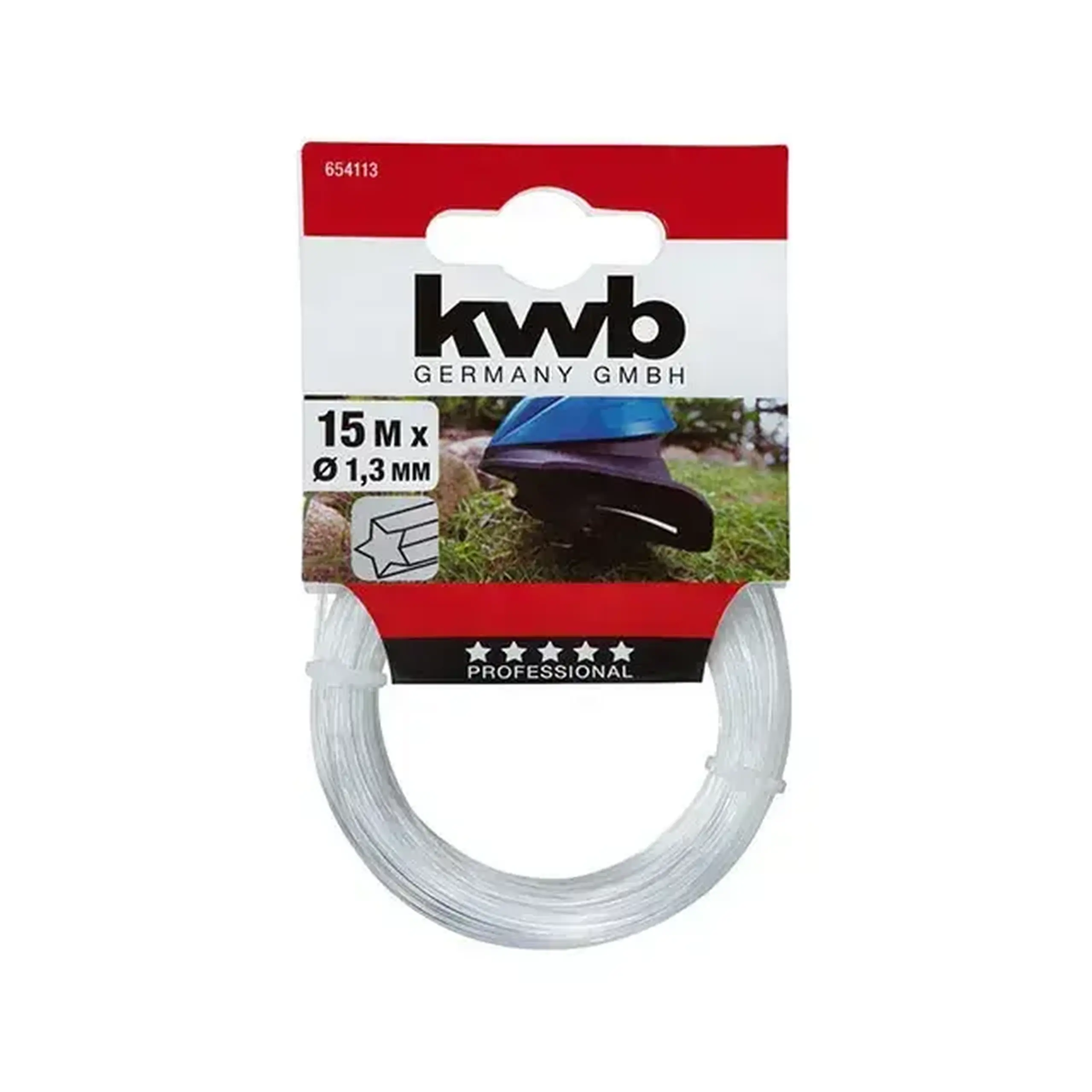 Fir pentru trimmer 1.3 mm x 15 m Stea KWB