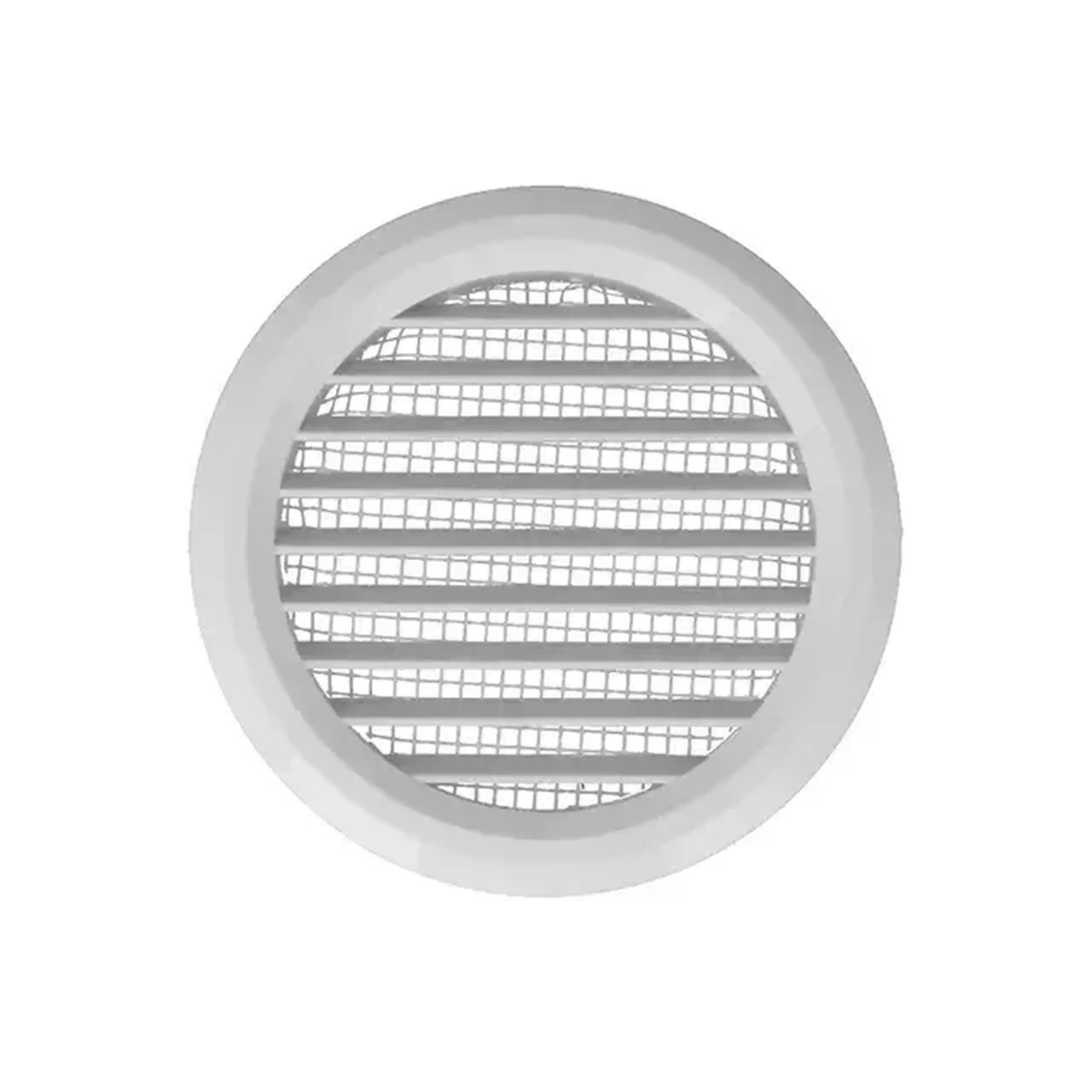 Grilaj de ventilare cu sită Ventika MW80/2 KO 80 mm plastic alb