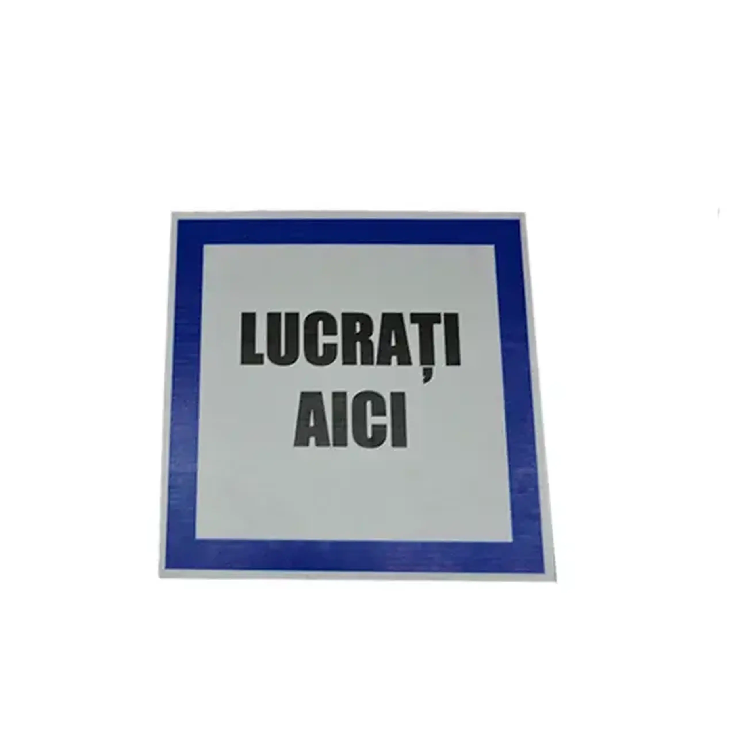 Indicator 200 x 200 mm negru/Albastru