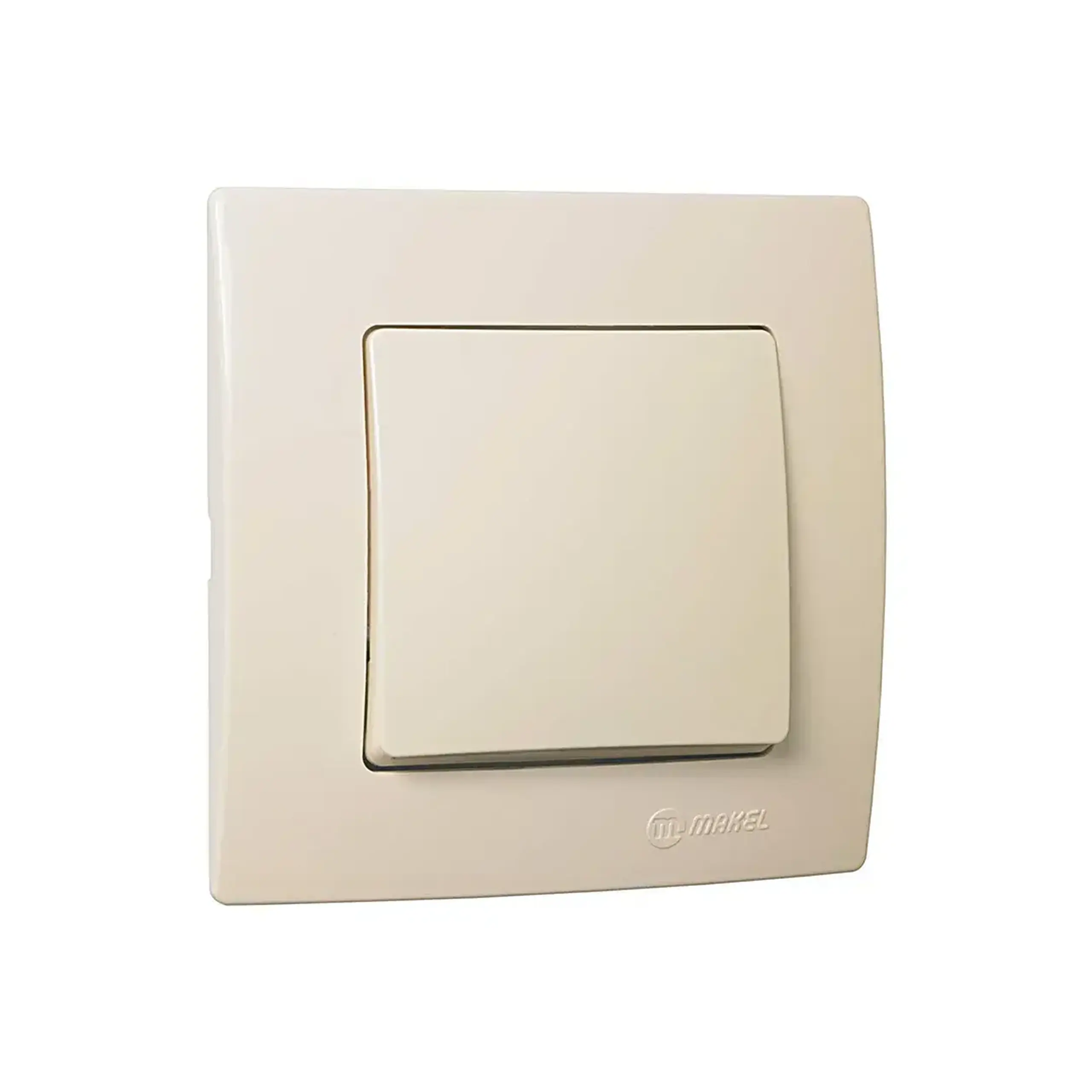 Întrerupător unitar cruce LILIUM 10 A 220 - 240 V crem Makel