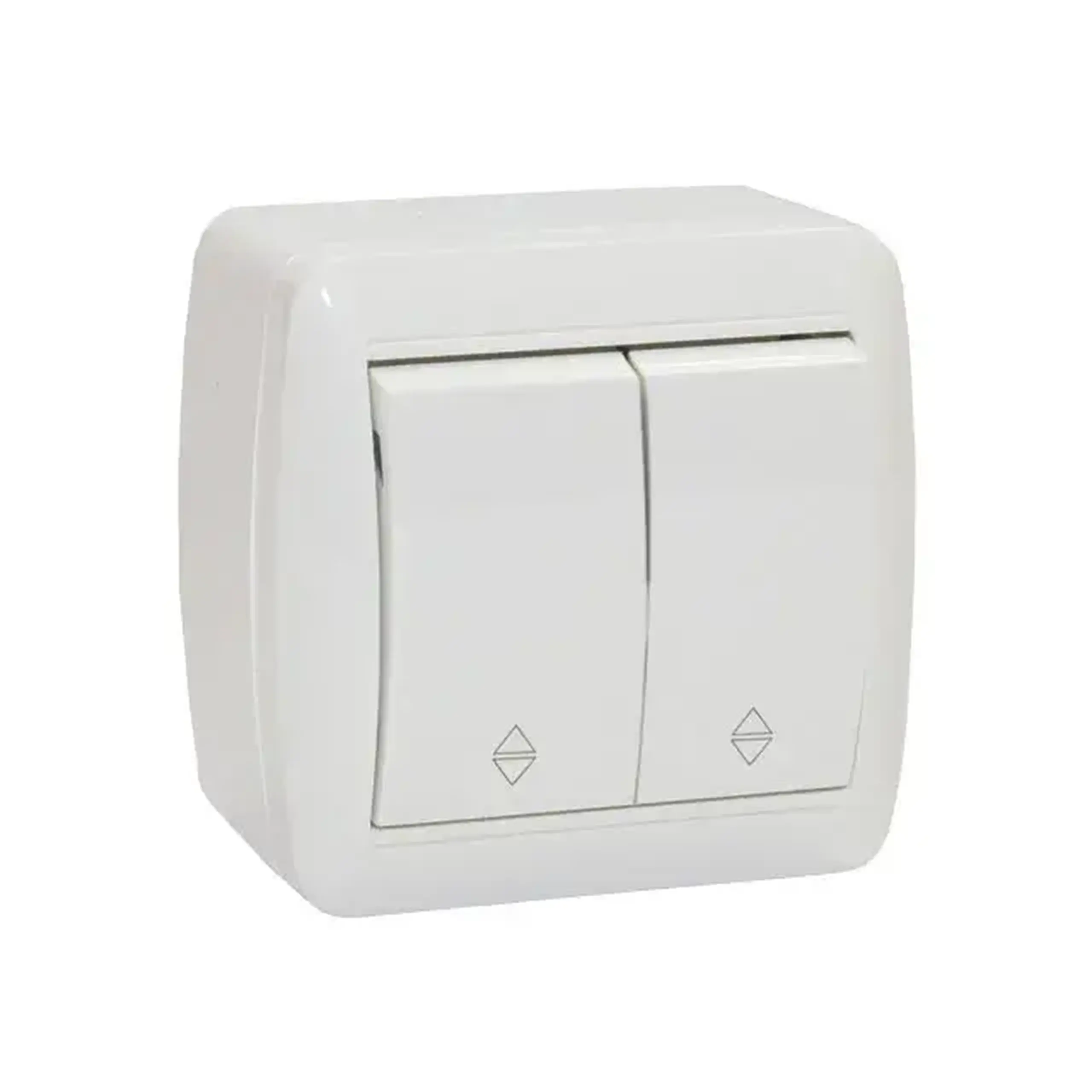 Întrerupător dublu cap scară 8001-32 10 A 230 V alb Elmos
