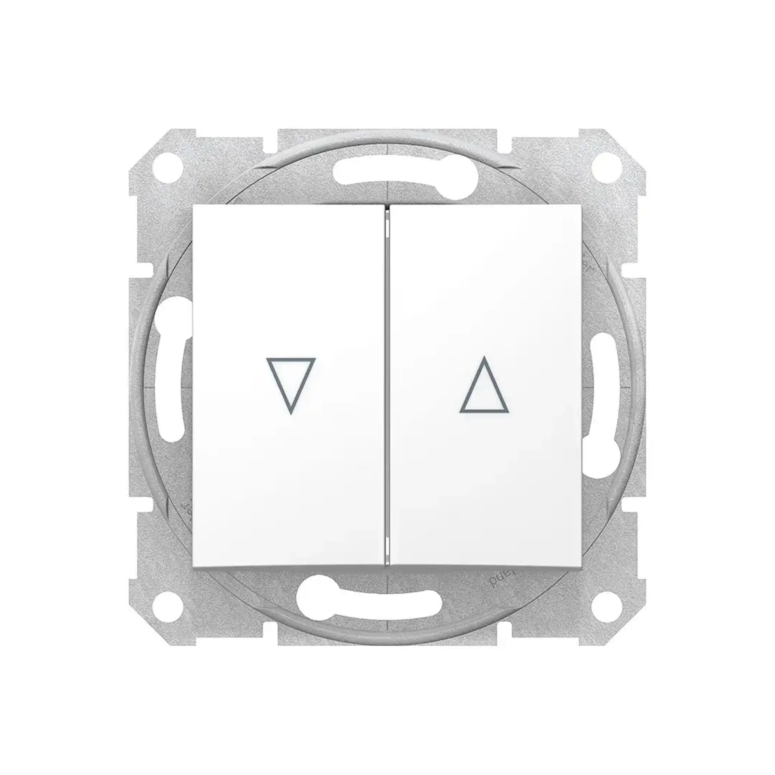 Întrerupător dublu cu revenire pentru jaluzele SEDNA 10 A 220 - 240 V alb Schneider-Electric