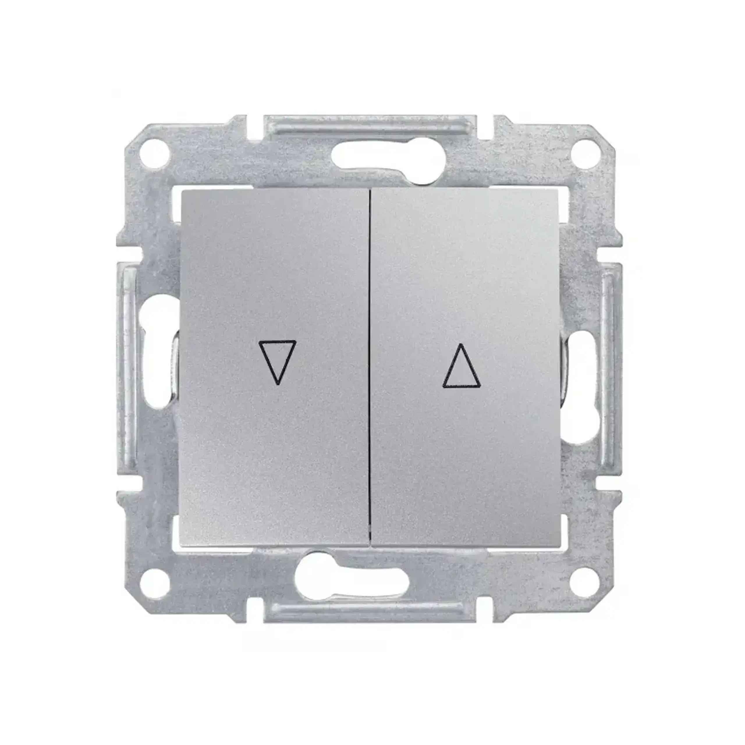 Întrerupător dublu cu revenire pentru jaluzele SEDNA 10 A 220 - 240 V aluminiu Schneider-Electric