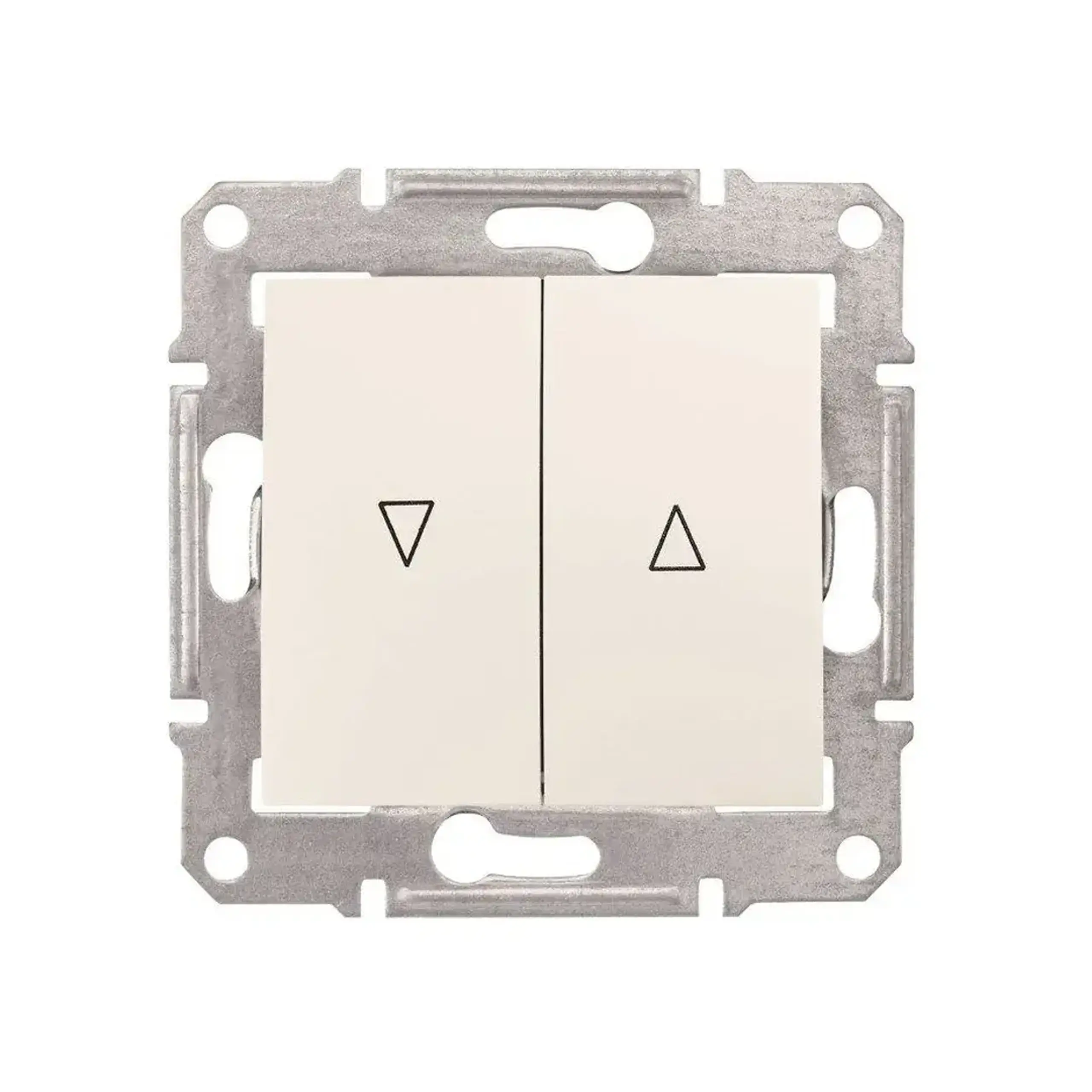 Întrerupător dublu cu revenire pentru jaluzele SEDNA 10 A 220 - 240 V crem Schneider-Electric