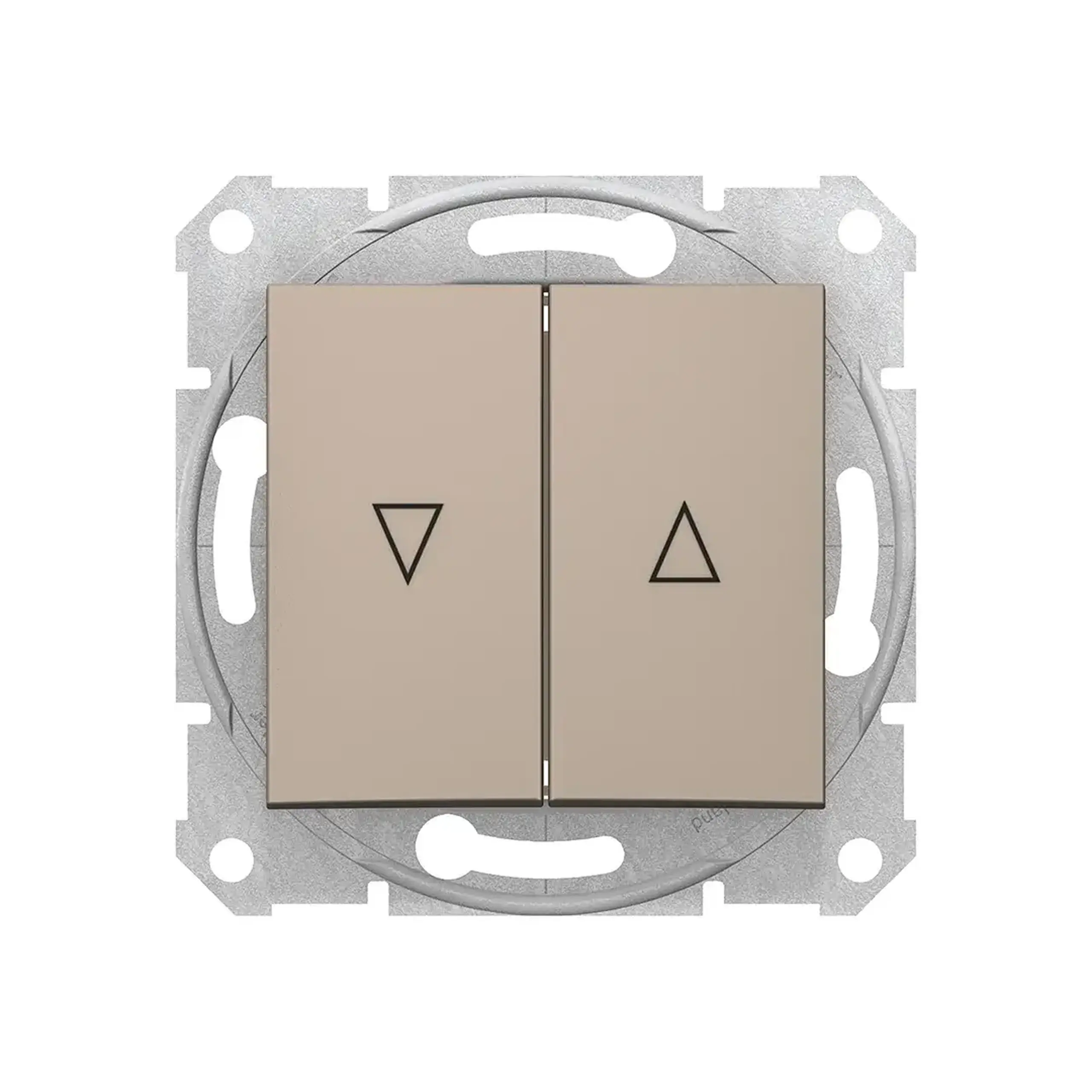 Întrerupător dublu cu revenire pentru jaluzele SEDNA 10 A 220 - 240 V titan Schneider-Electric