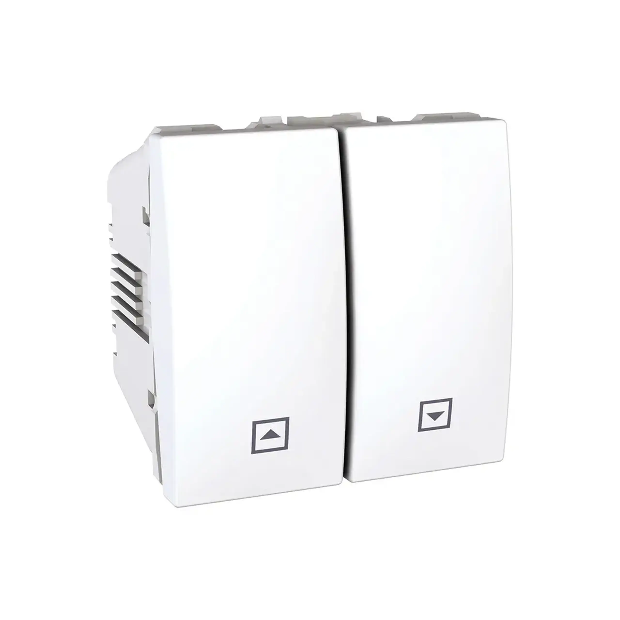 Întrerupător dublu cu revenire UNICA 10 A 250 V alb Schneider-Electric