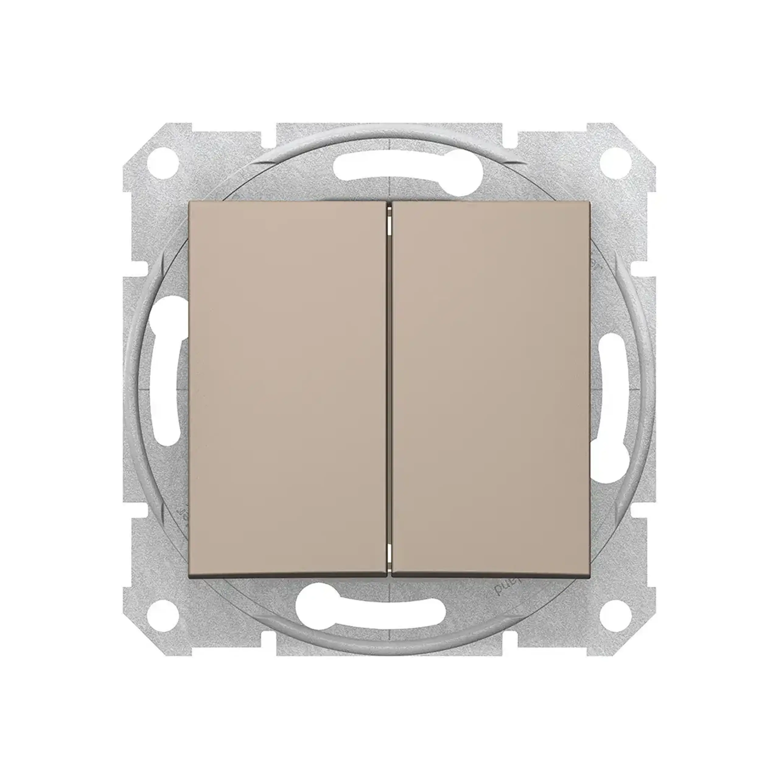 Întrerupător dublu SEDNA 10 A 220 - 240 V titan Schneider-Electric