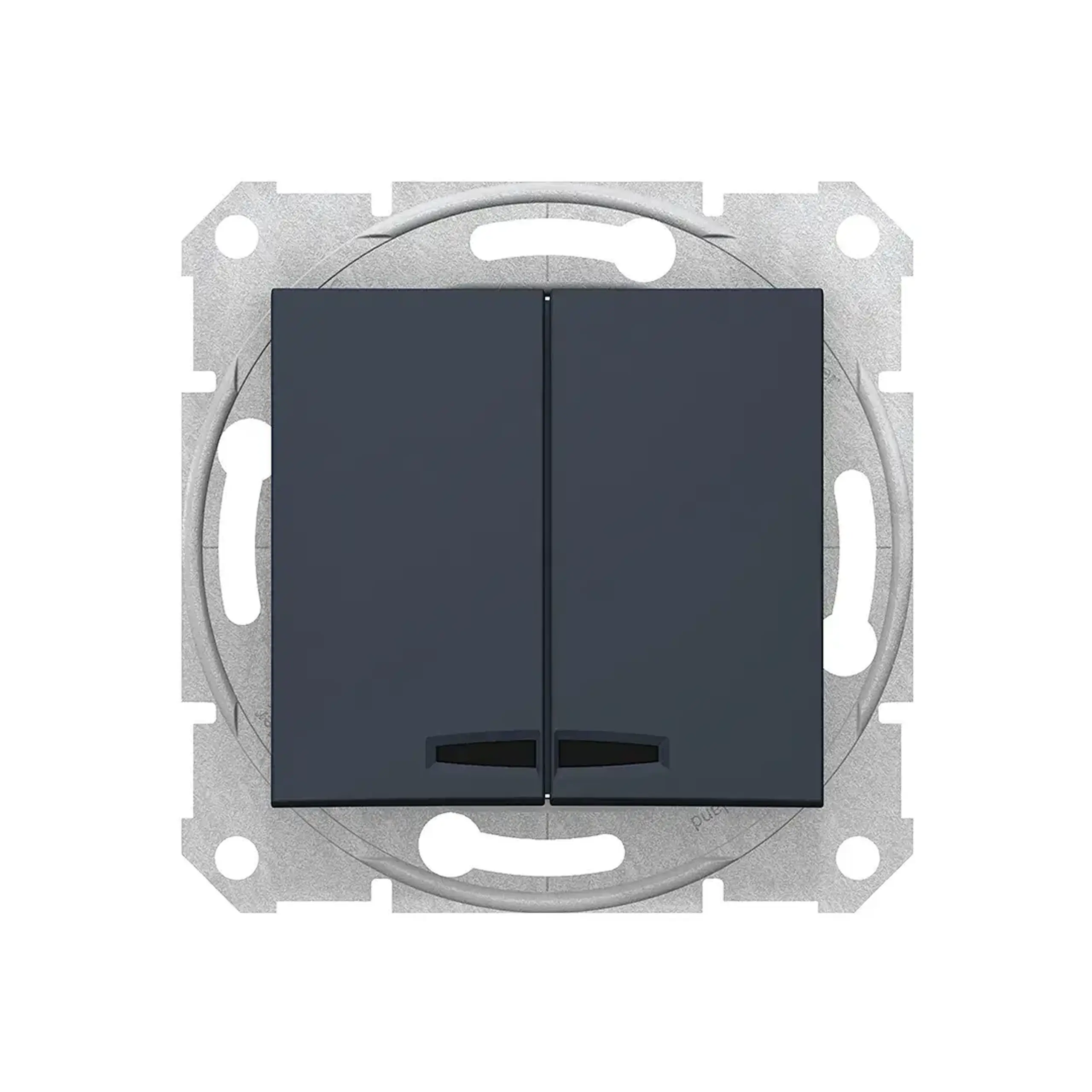 Întrerupător dublu cu indicator SEDNA 10 A 220 - 240 V grafit Schneider-Electric