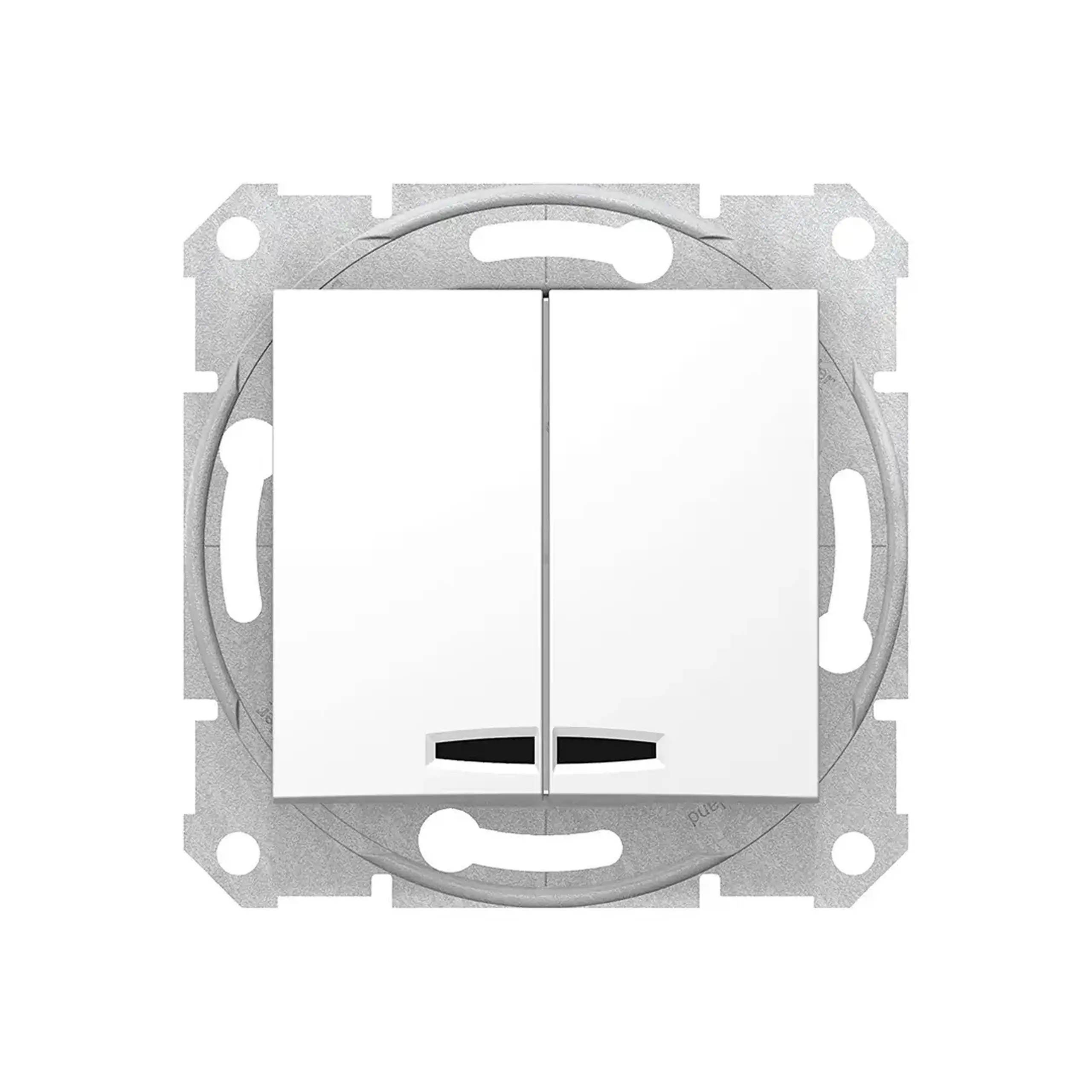 Întrerupător dublu interior cu indicator SDN0300321 SEDNA 10 A 250 V alb Schneider-Electric