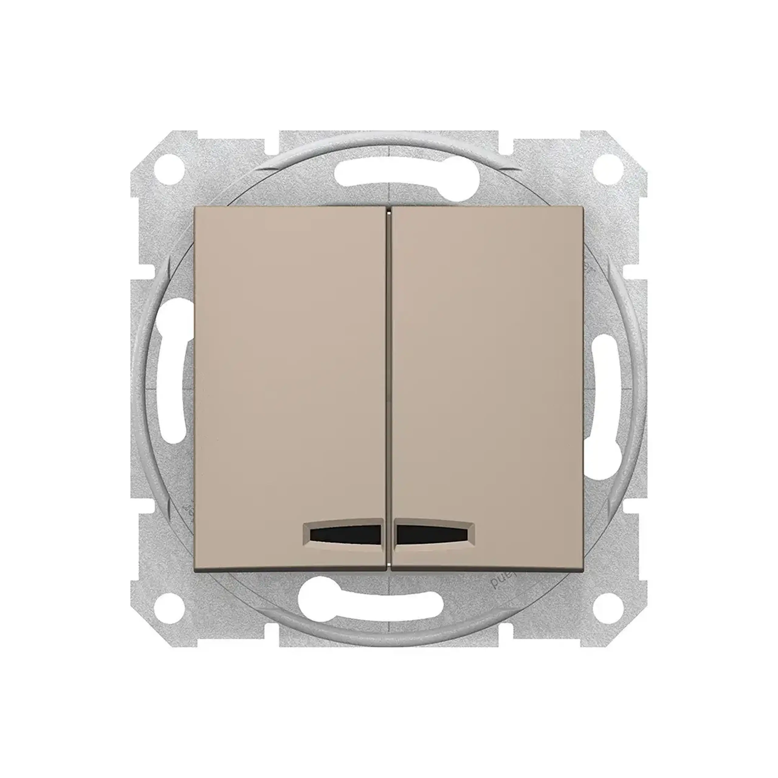 Întrerupător dublu interior cu indicator SDN0300368 SEDNA 10 A 250 V titan Schneider-Electric