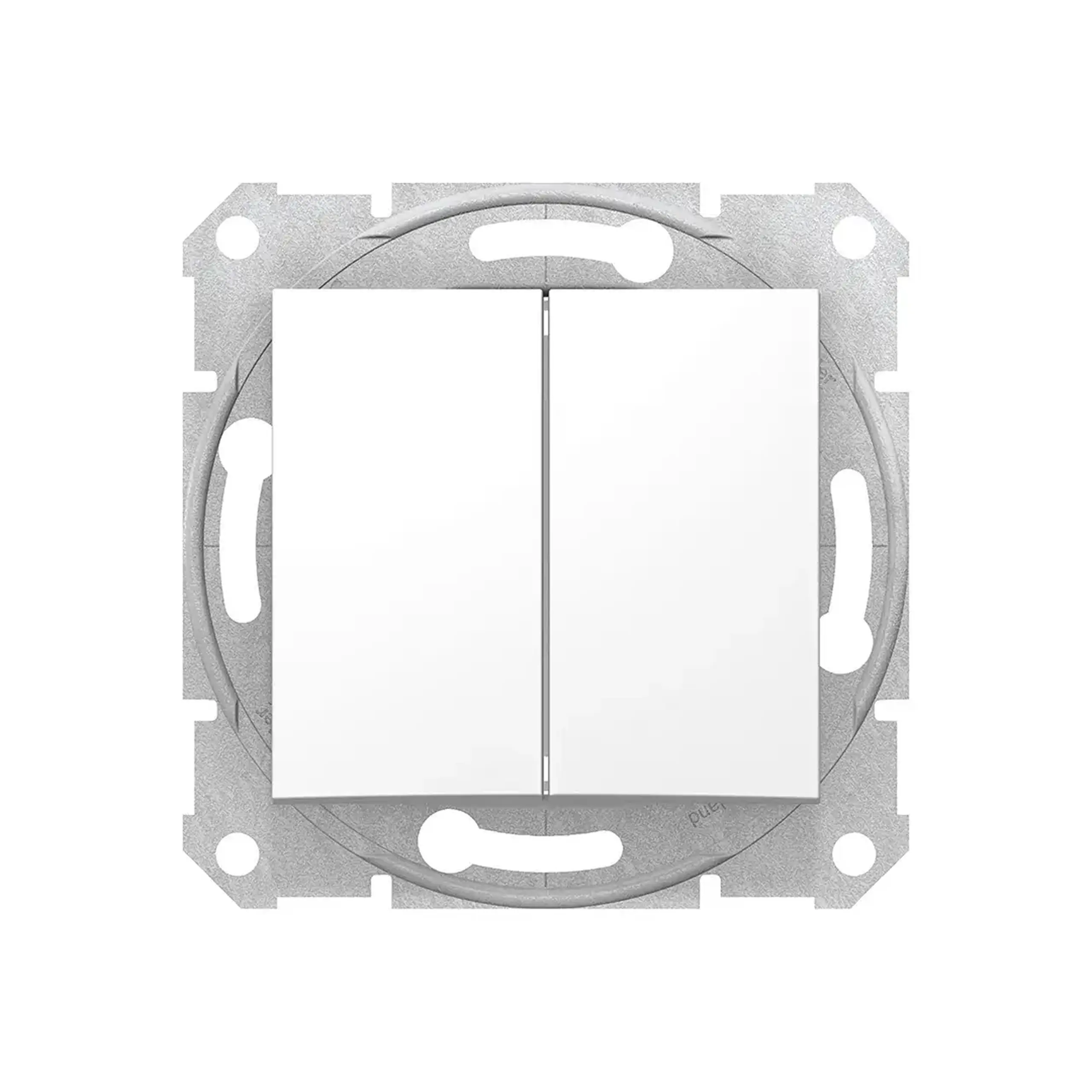 Întrerupător dublu cap scară SDN0600121 SEDNA 10 A 250 V alb Schneider-Electric