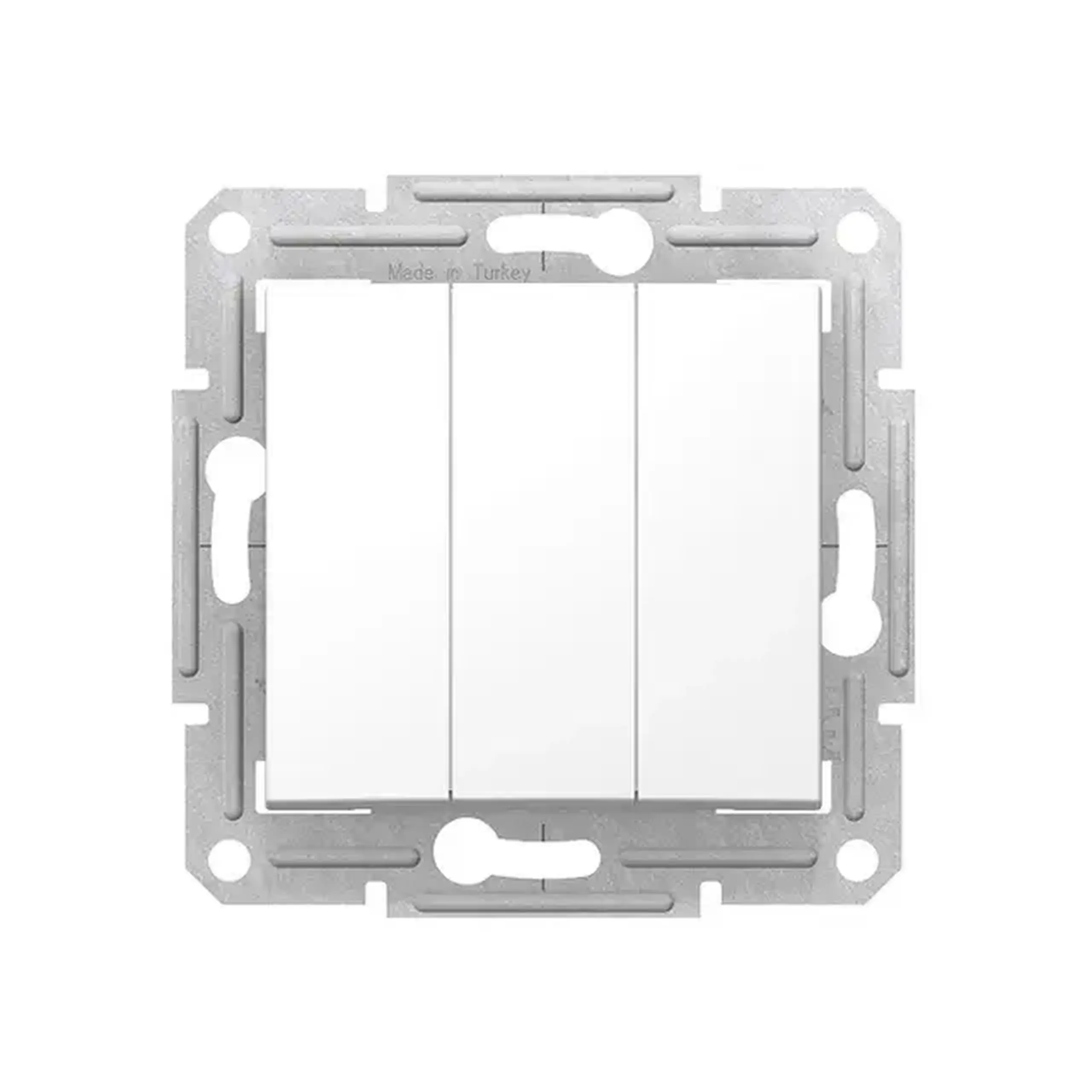 Întrerupător triplu SEDNA 10 A 250 V alb Schneider-Electric