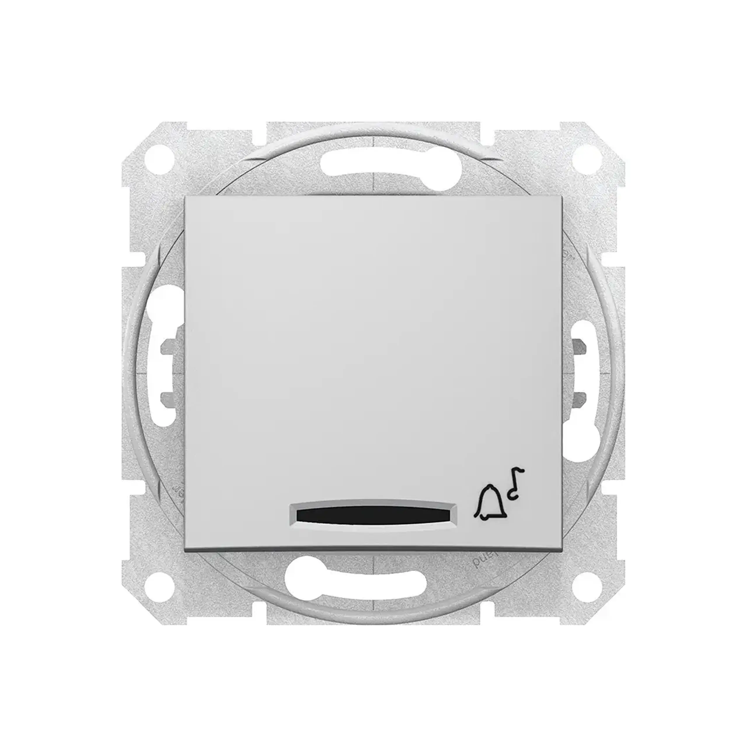 Întrerupător cu revenire și indicator luminos SEDNA 10 A 250 V aluminiu Schneider-Electric