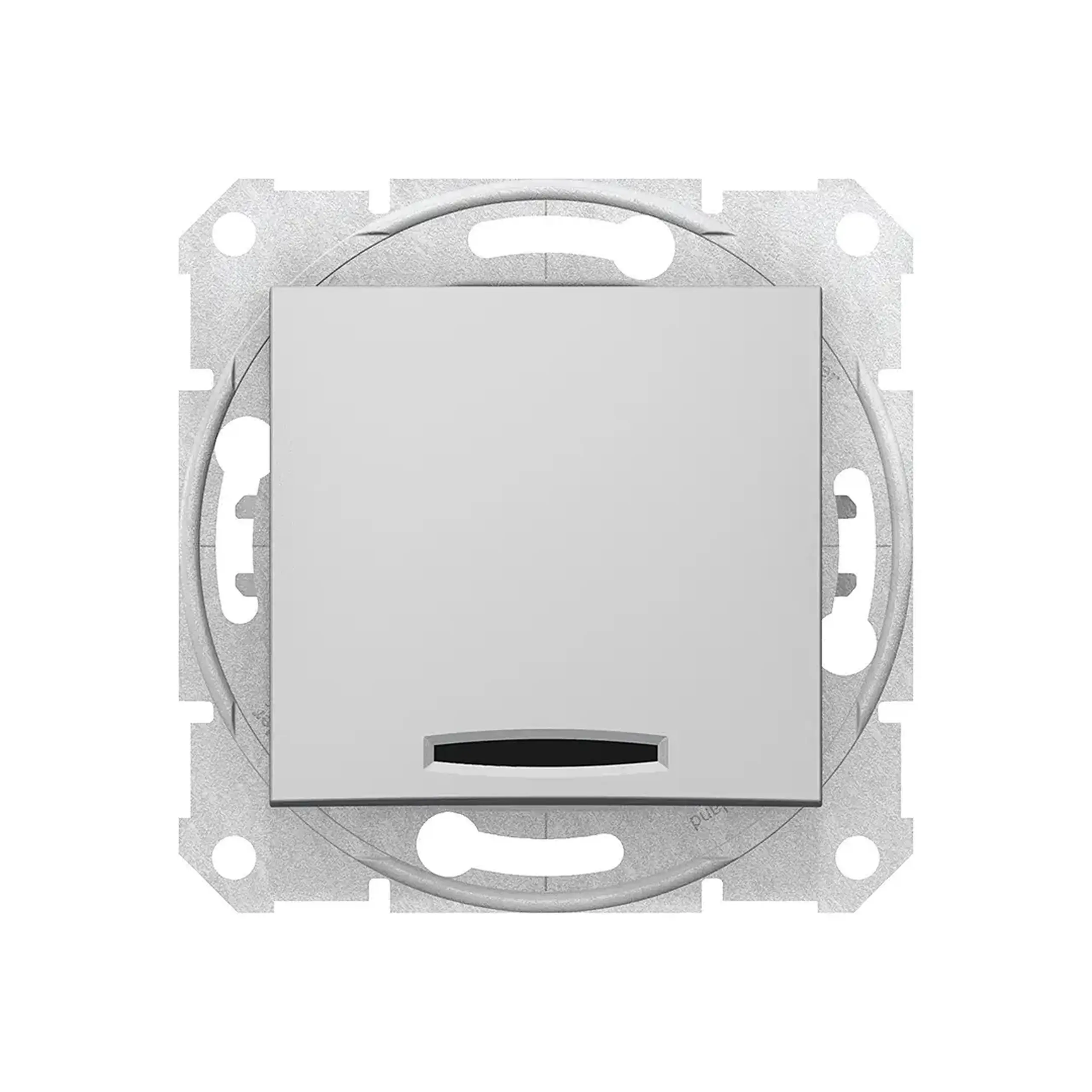 Întrerupător unitar cu indicator SEDNA 10 A 250 V aluminiu Schneider-Electric