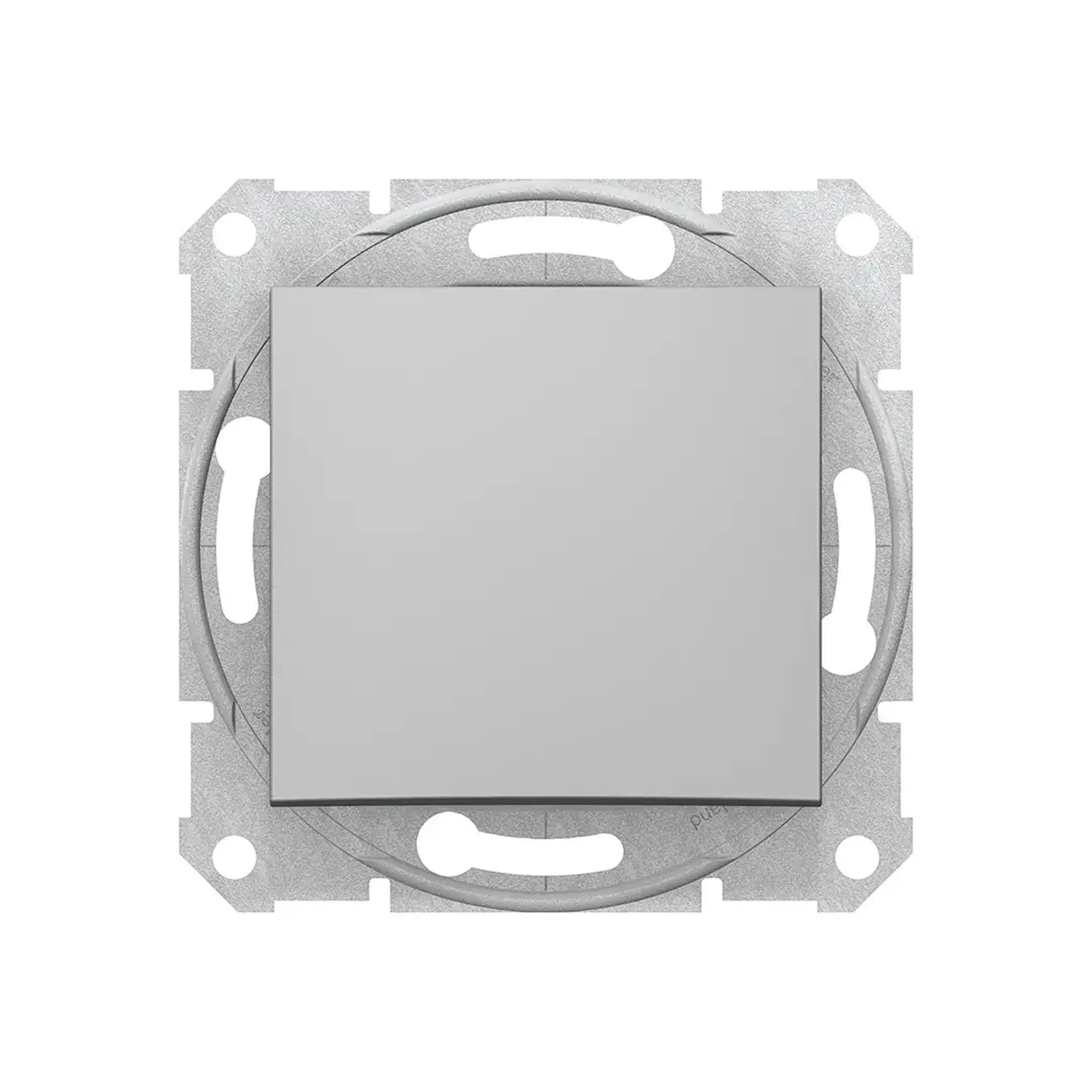 Întrerupător unitar cruce SEDNA 10 A 250 V aluminiu Schneider-Electric - Dimensiuni (L x W x H x Ø) 71 x 71 mm