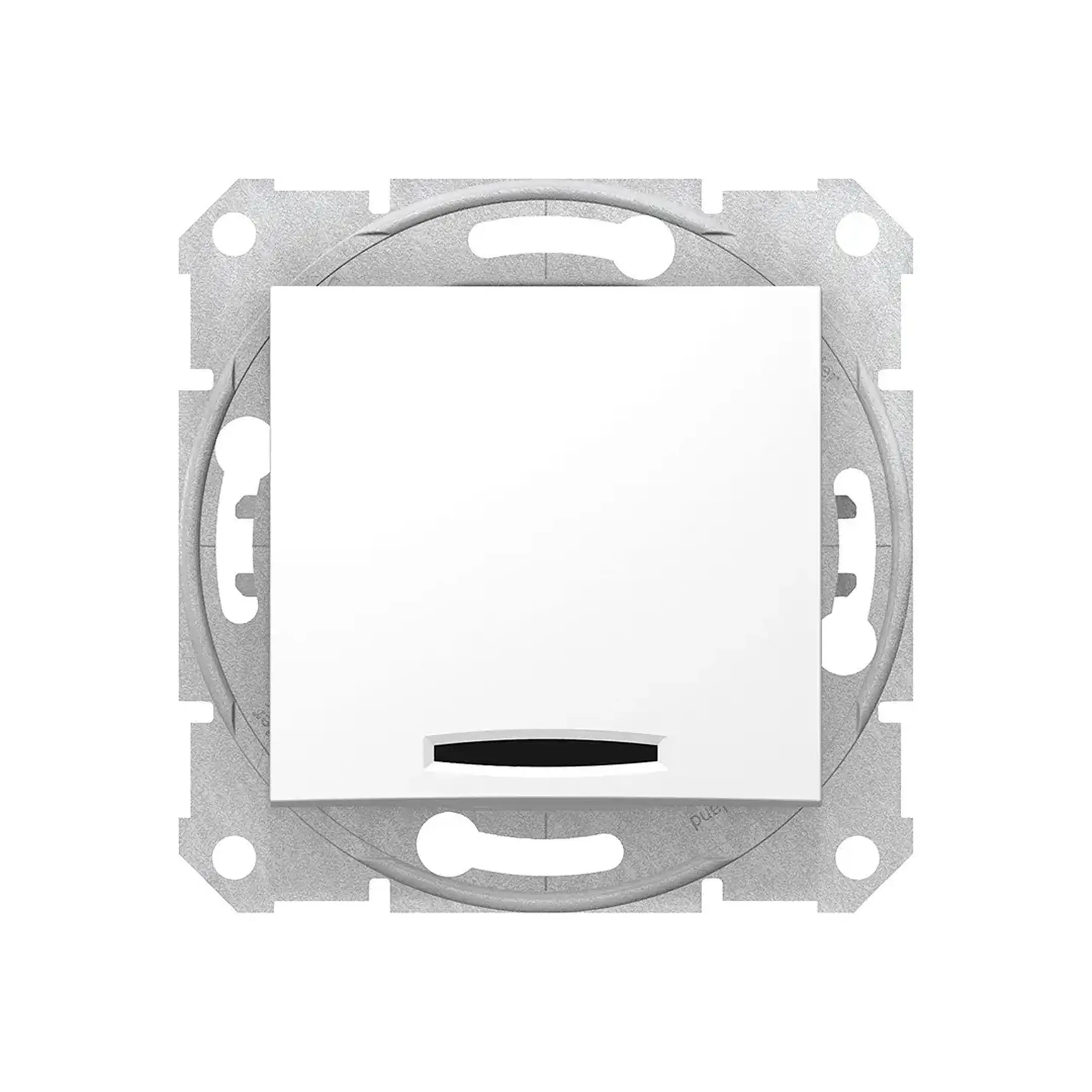 Întrerupător unitar cruce SEDNA 10 A 250 V alb Schneider-Electric - Tip cu indicator