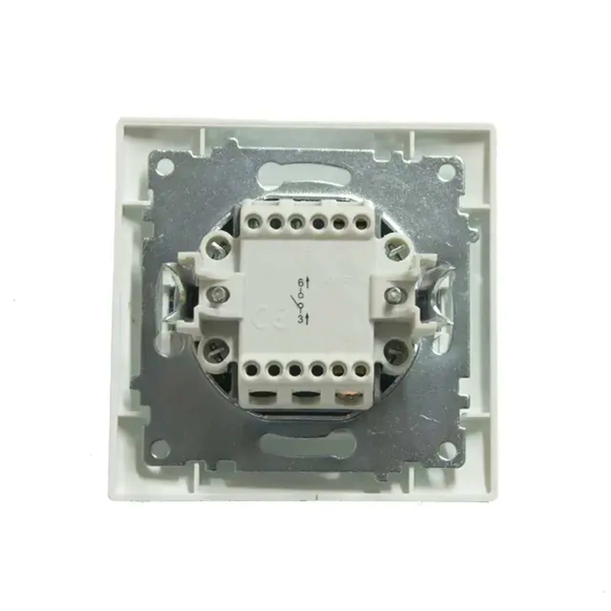 Întrerupător unitar JASMIN 10 A 230 V alb Elmos