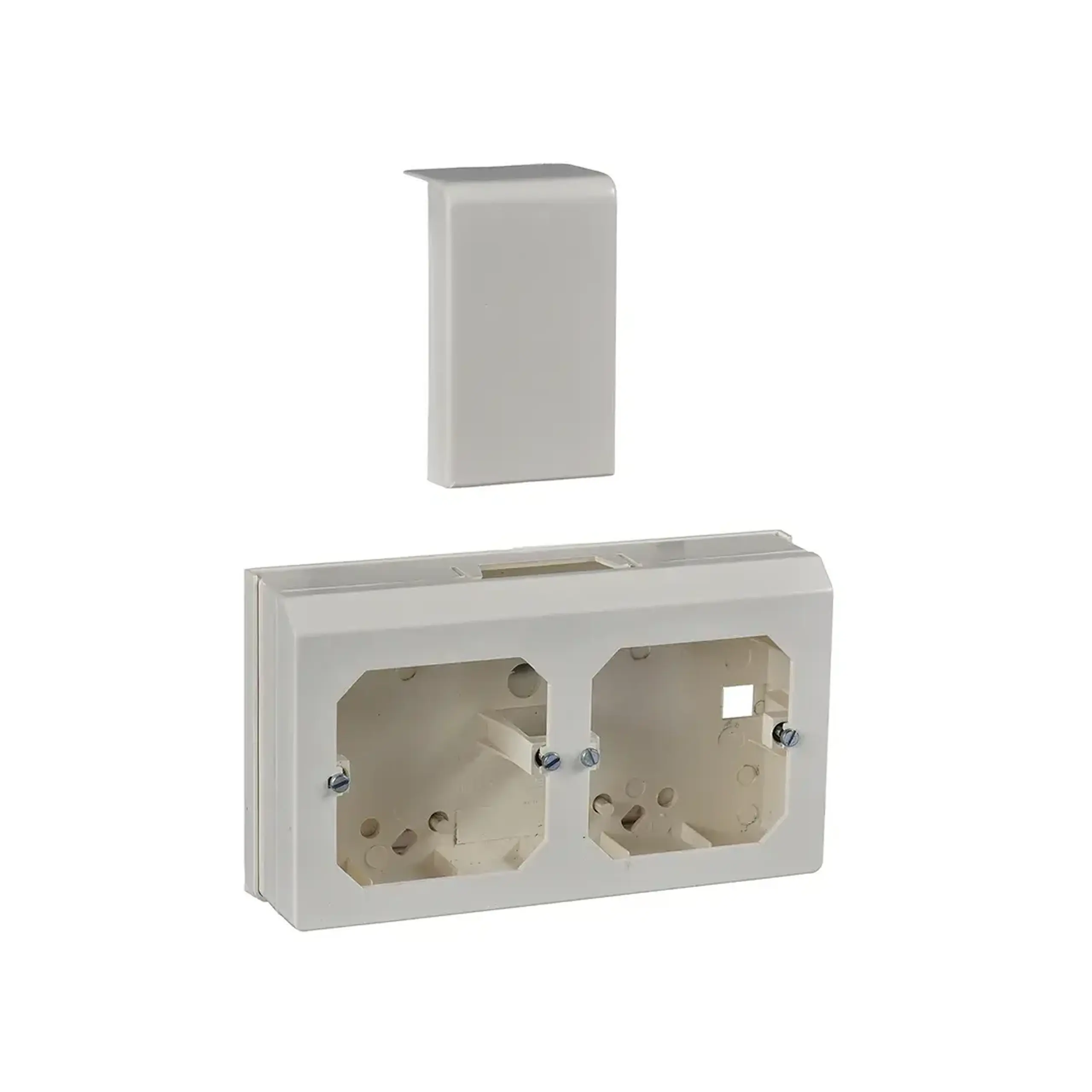 Cutie de montare pentru mini-canale 96 x 86 x 50 mm Plastic Ultra Schneider-Electric - Dimensiuni (L x W x H x Ø) 156 x 92 x 40 mm