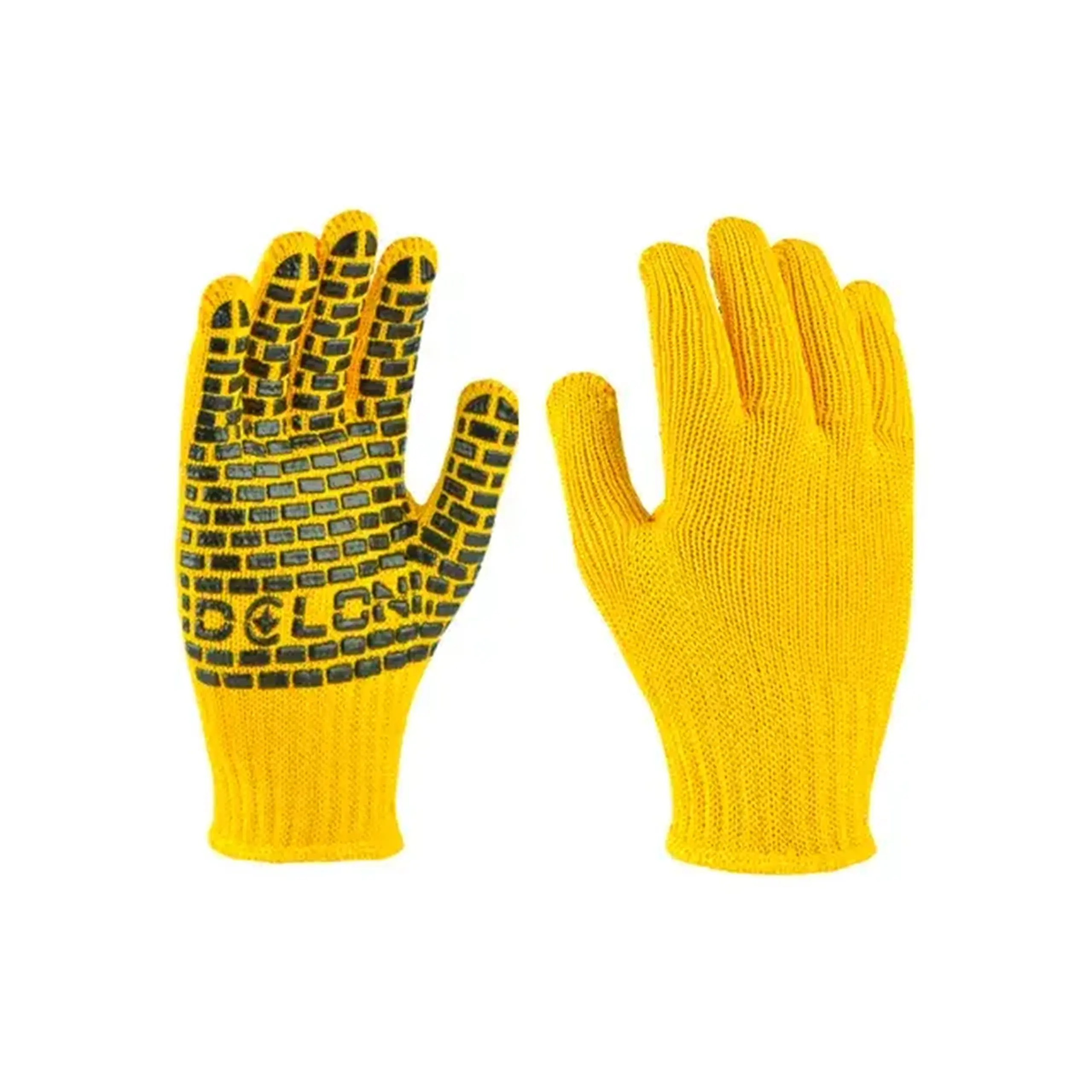 Mănuși cu aplicații PVC DOLONI 4078 XL galben/Negru